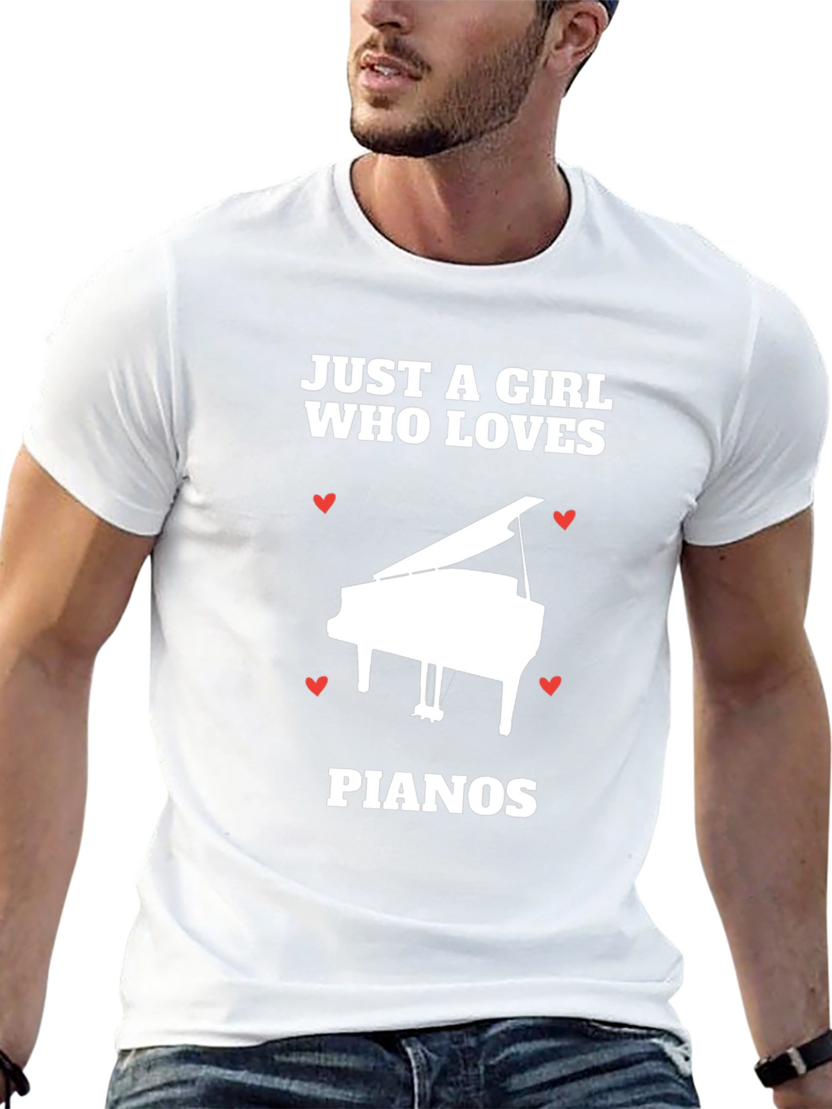 Just A Girl Who Loves Pianos T-Shirt