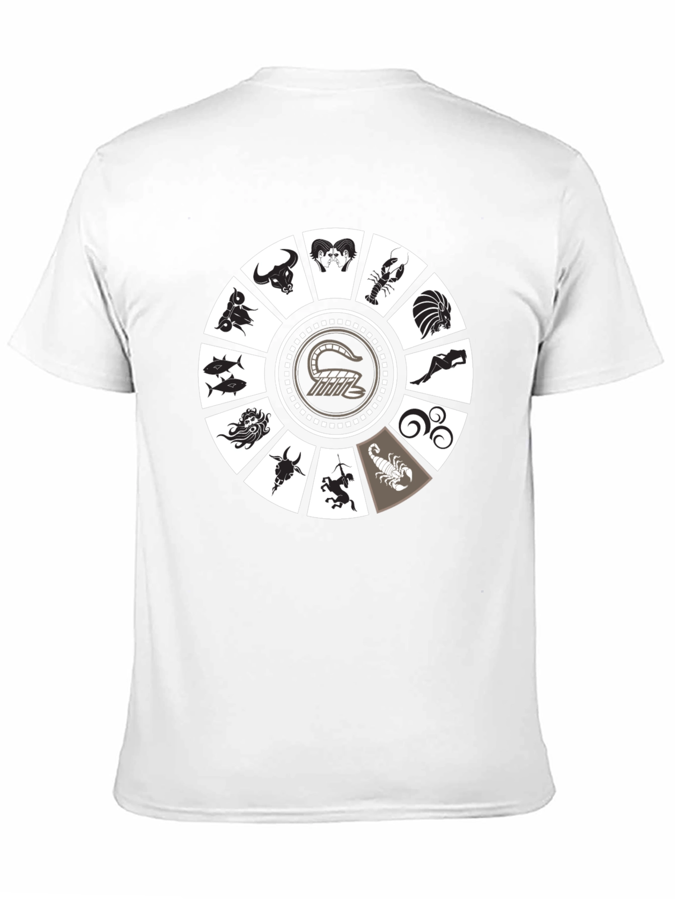 Zodiac Wheel Graphic Tee - Astrological T-Shirt