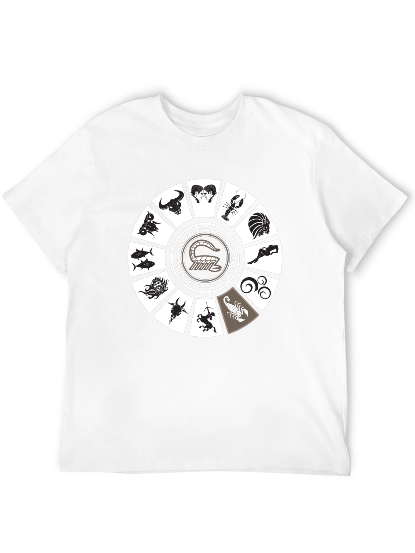 Zodiac Wheel Graphic Tee - Astrological T-Shirt