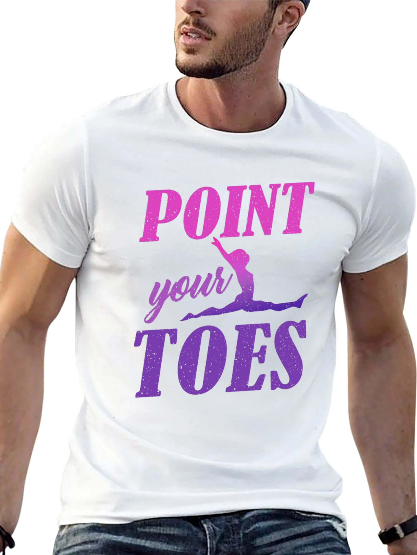 Point Your Toes Gymnastics Graphic Tee