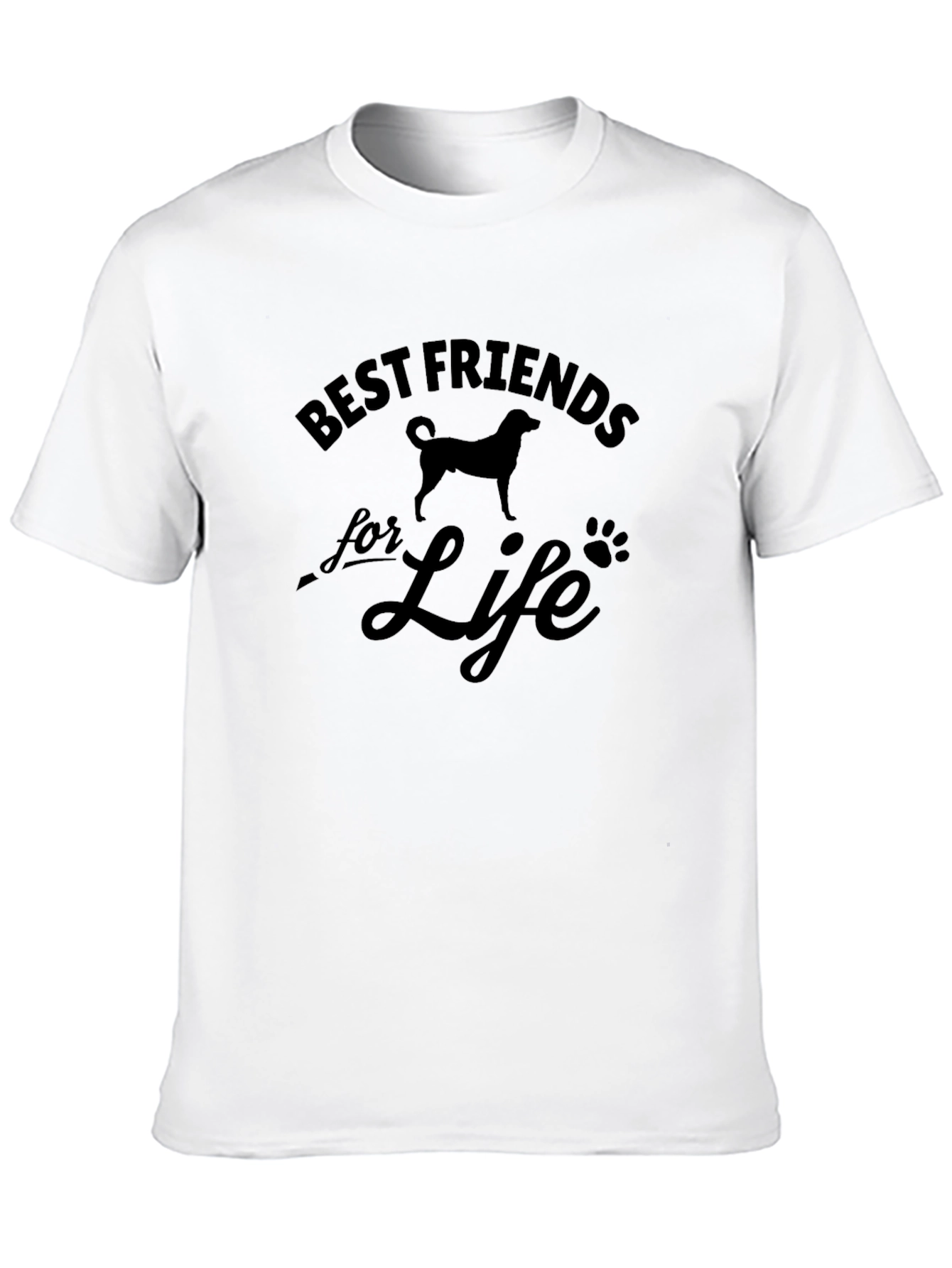 Best Friends for Life Dog Graphic T-Shirt