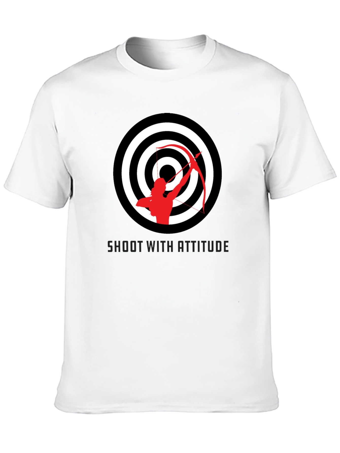 Archery Target Graphic Tee - Shoot With Attitude Shirt