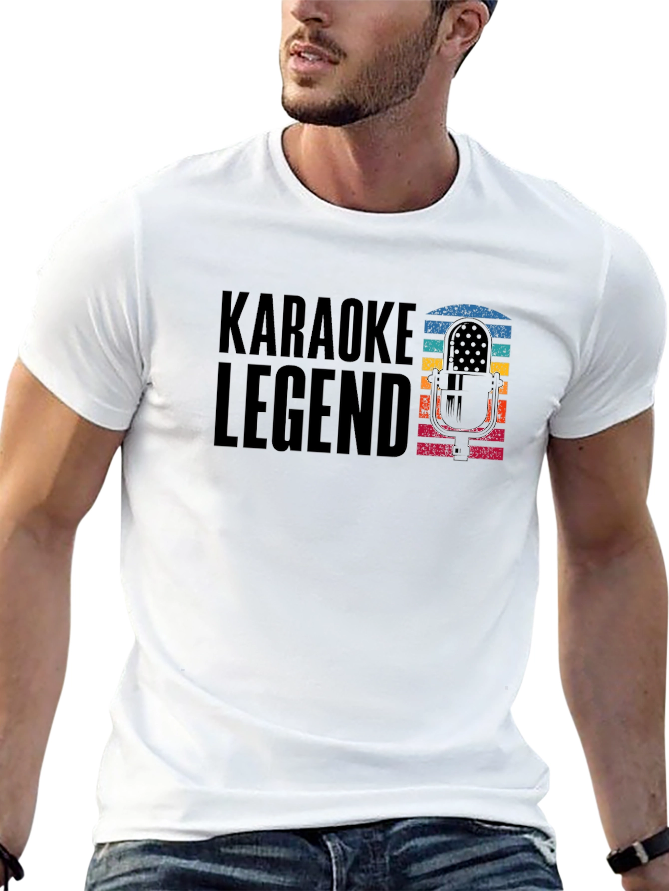 Karaoke Legend Black Graphic T-Shirt