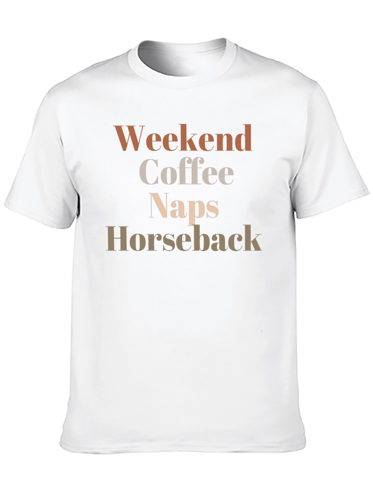 Weekend Coffee Naps Horseback Graphic T-Shirt