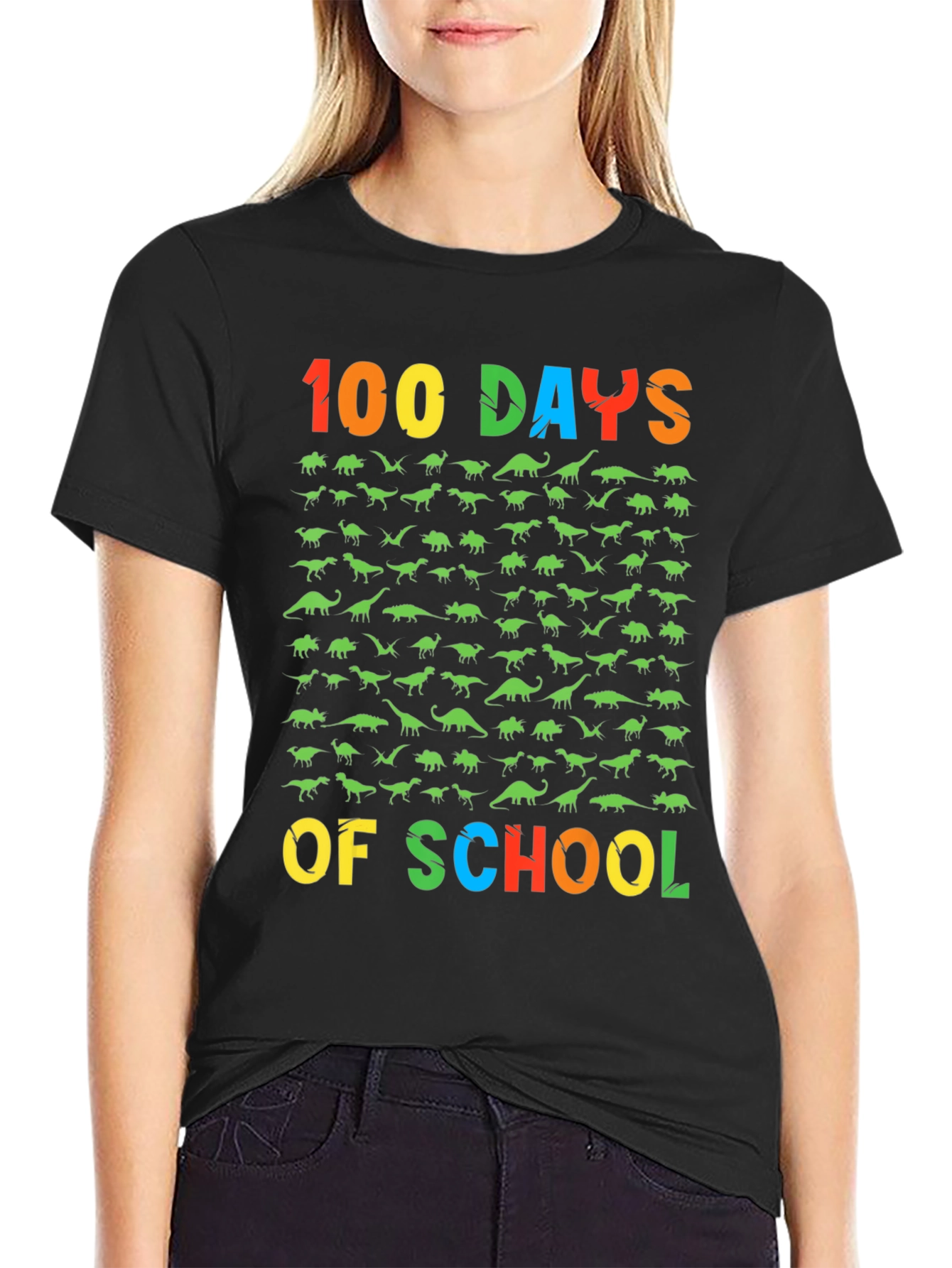 100 Days of School Dinosaur T-Shirt
