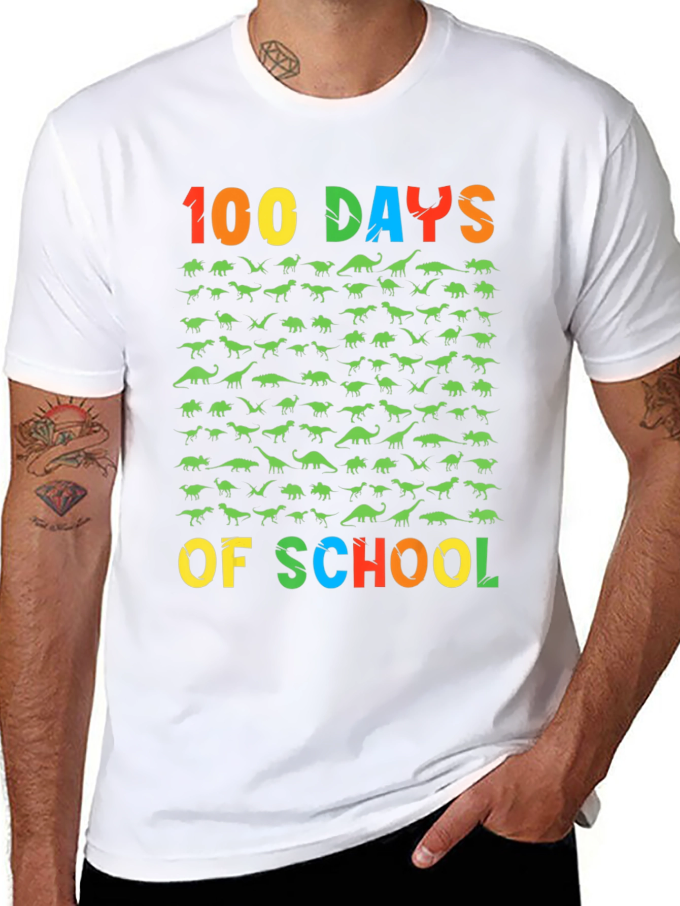 100 Days of School Dinosaur T-Shirt