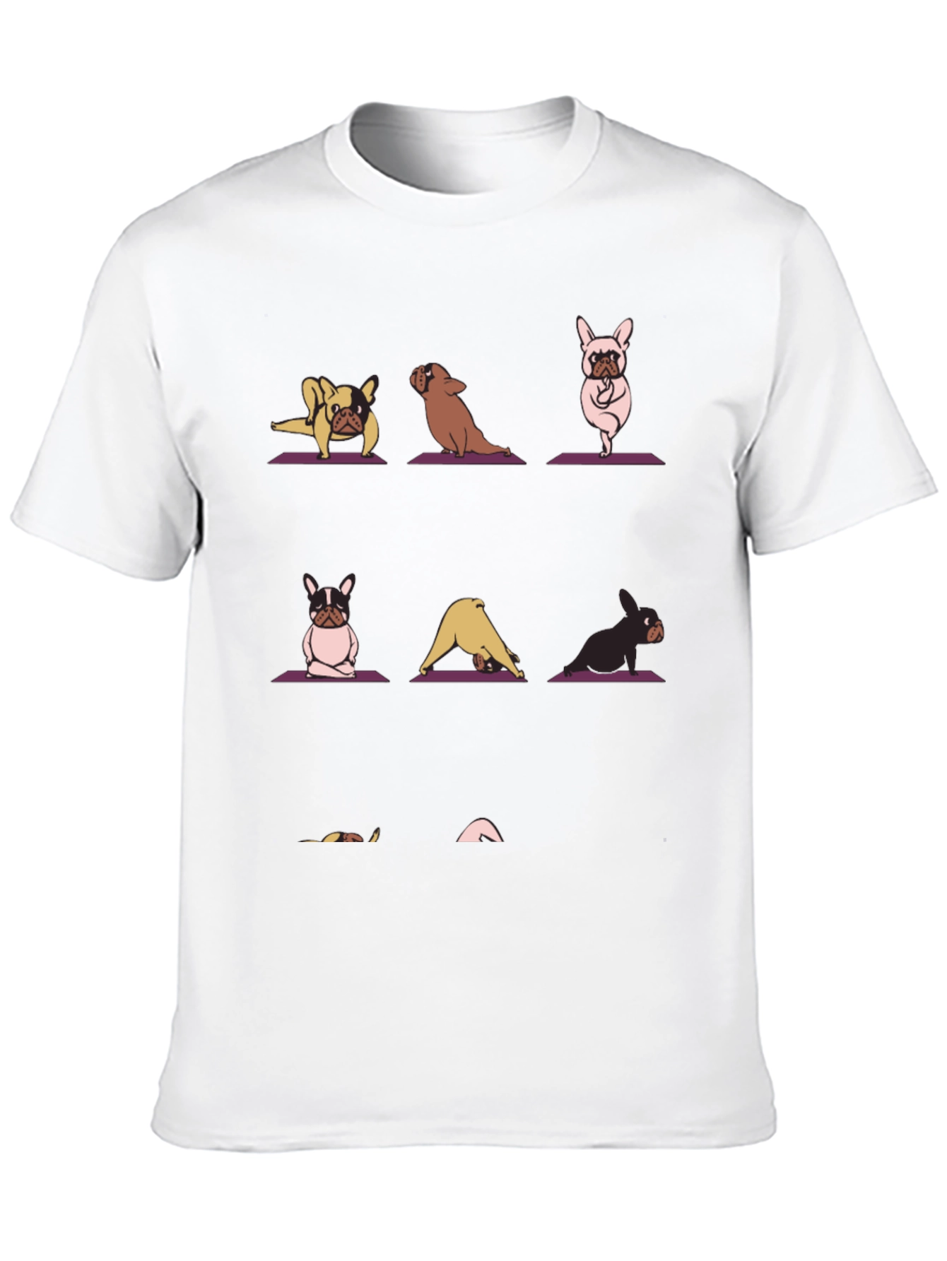 Yoga Dog T-Shirt - Meditative French Bulldogs