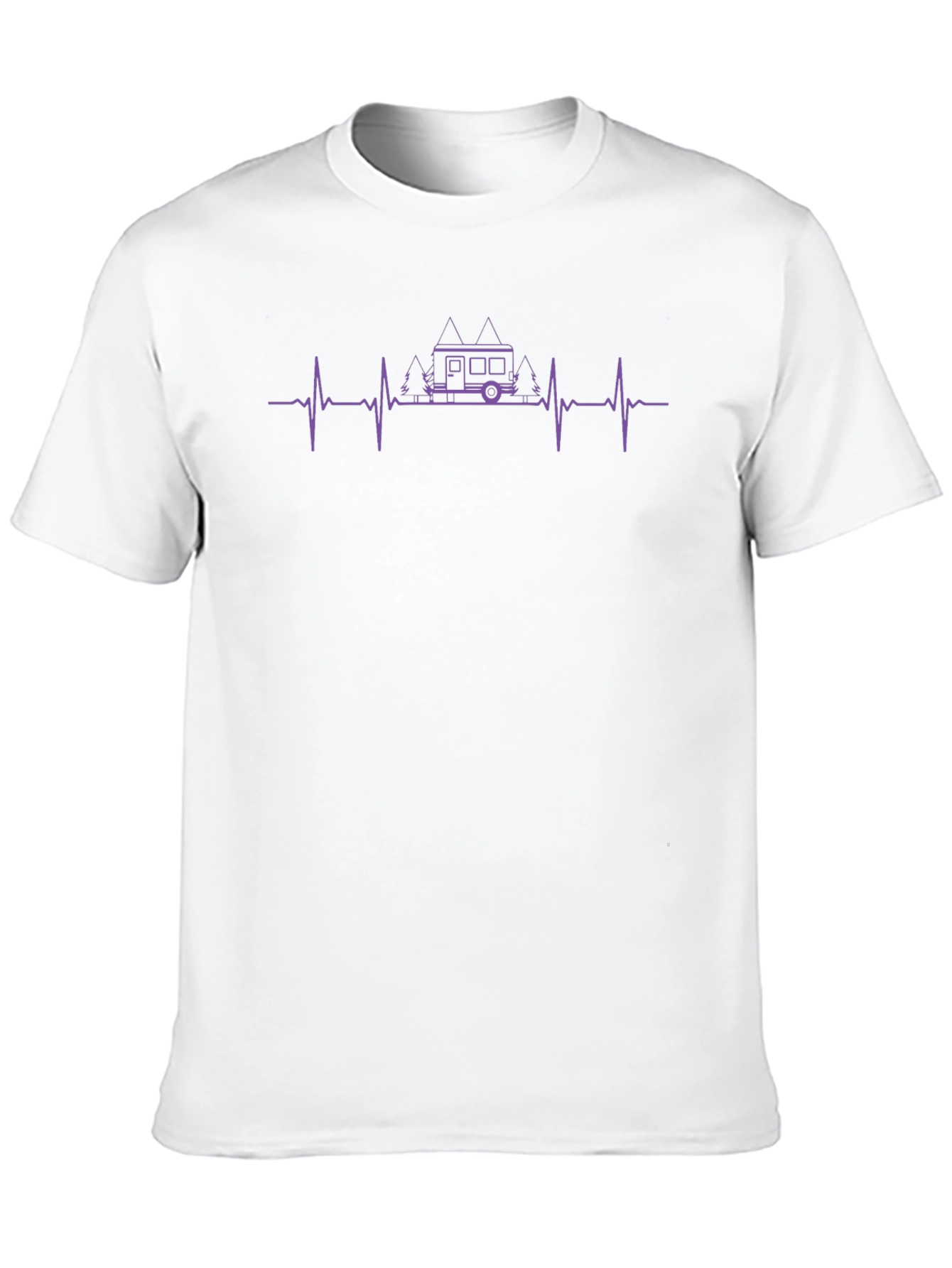 Camper Heartbeat T-Shirt - Outdoor Adventure Tee