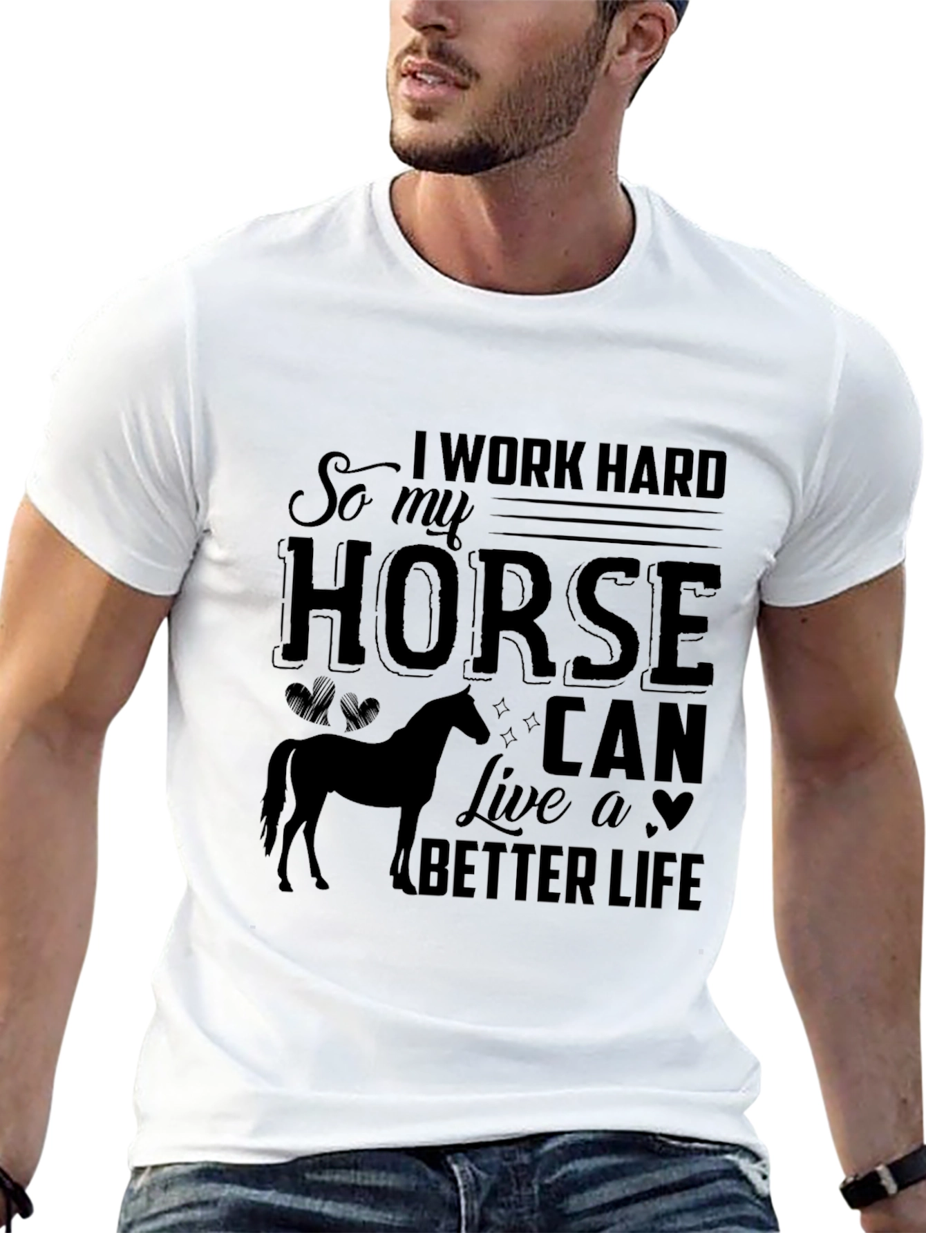 Work Hard for My Horse Tee