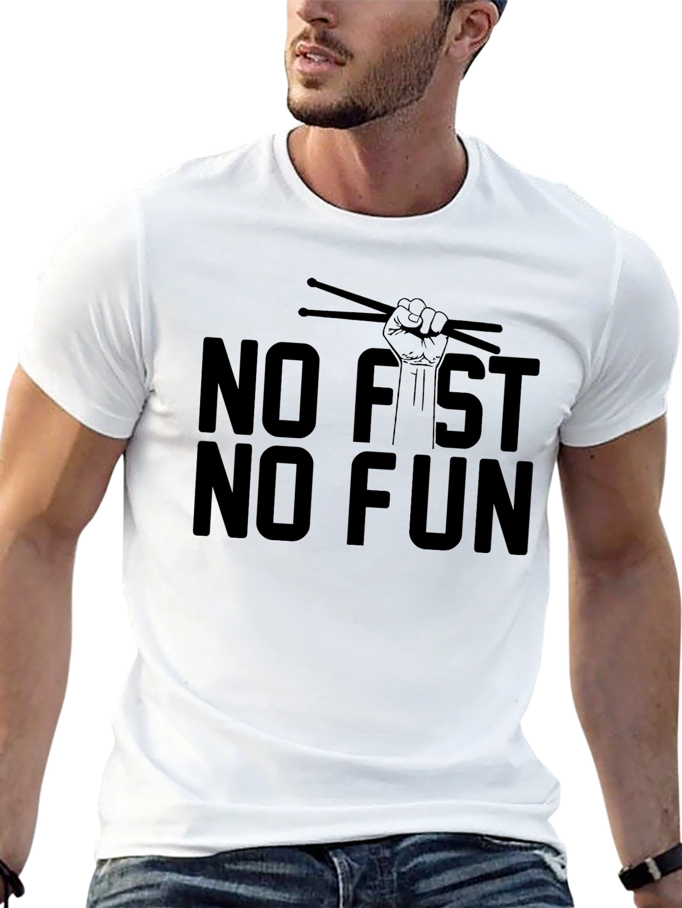 No Fist No Fun Drummer T-Shirt