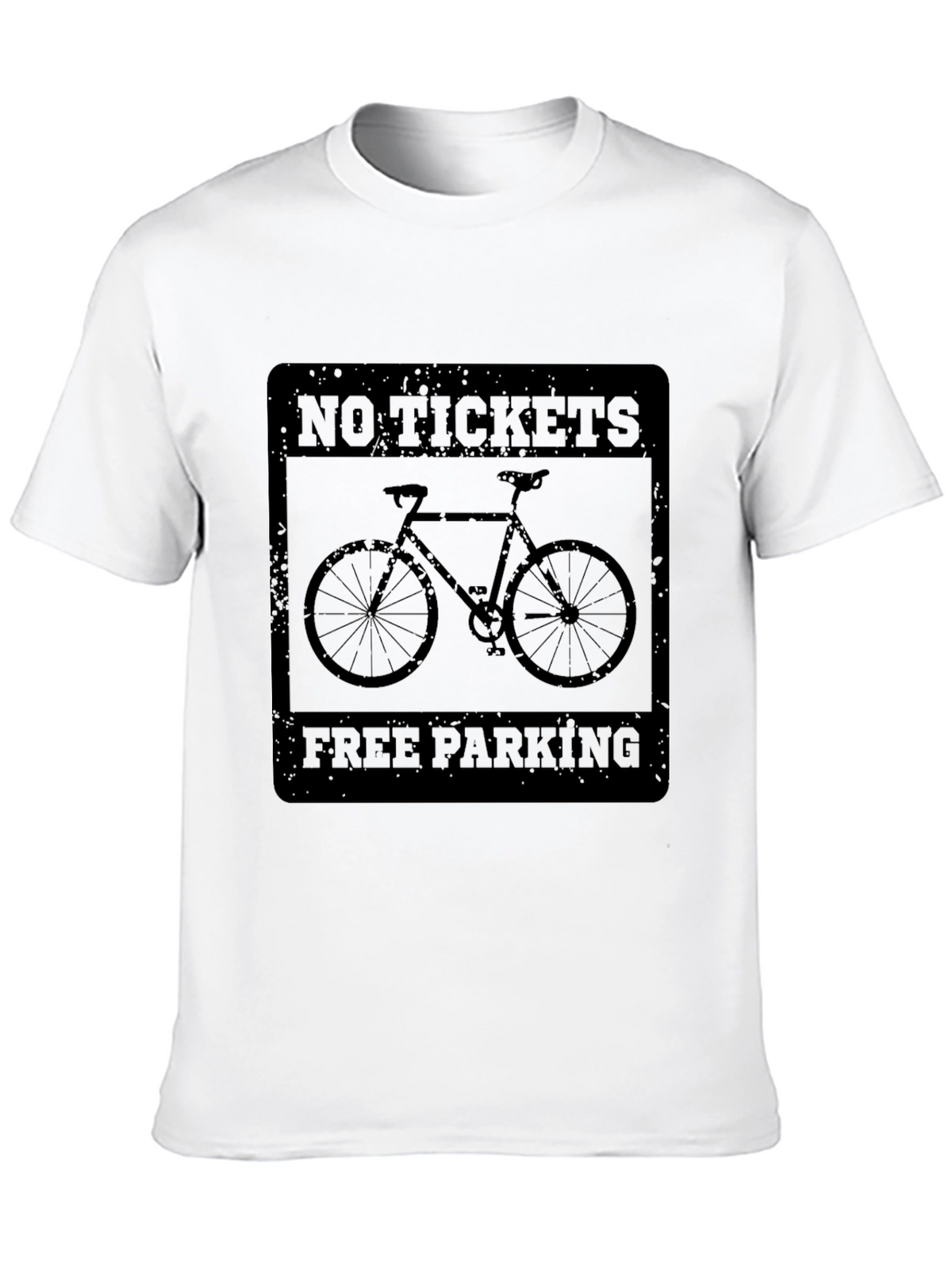 No Tickets Free Parking Bike Graphic Tee