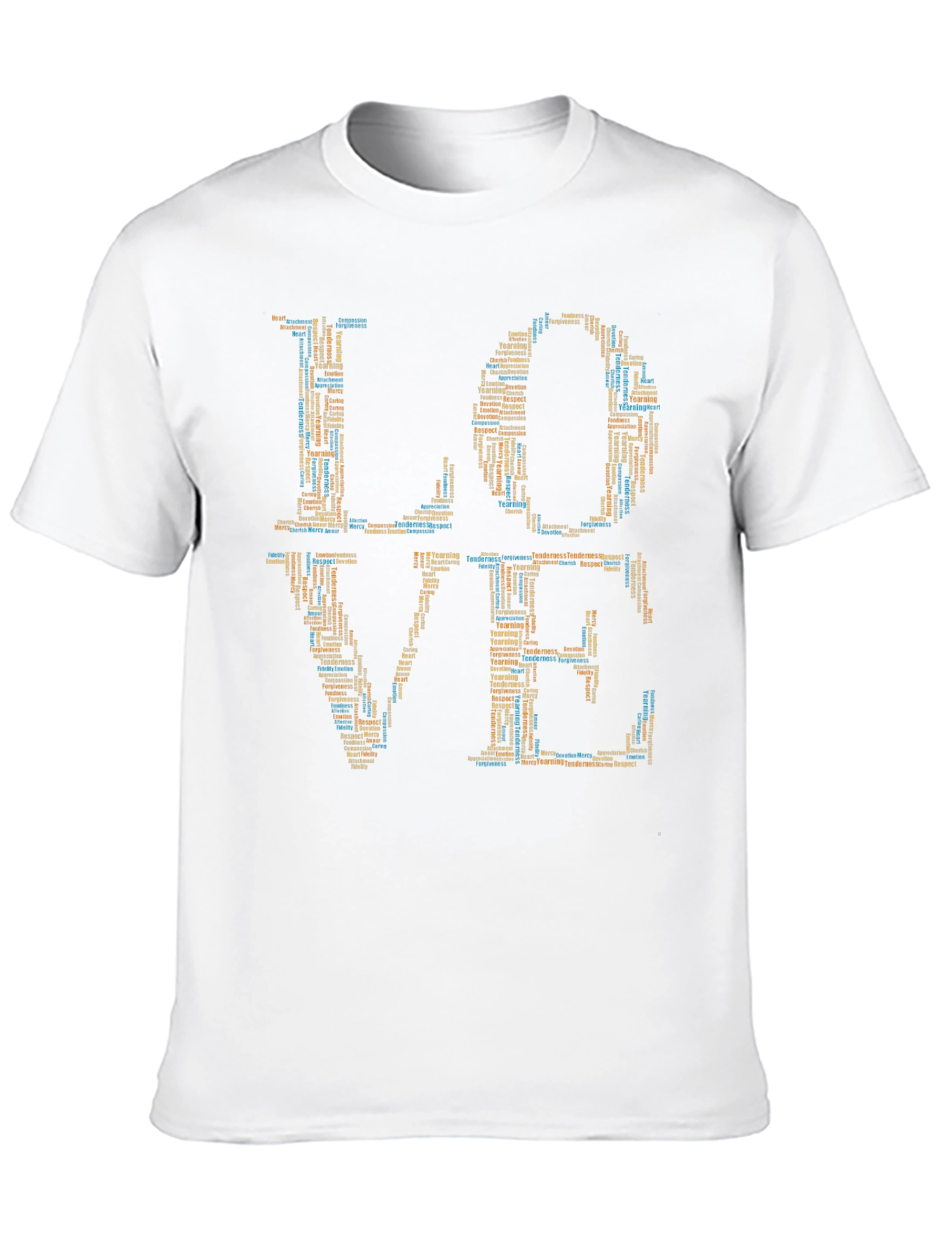 Word Art Love Graphic T-Shirt