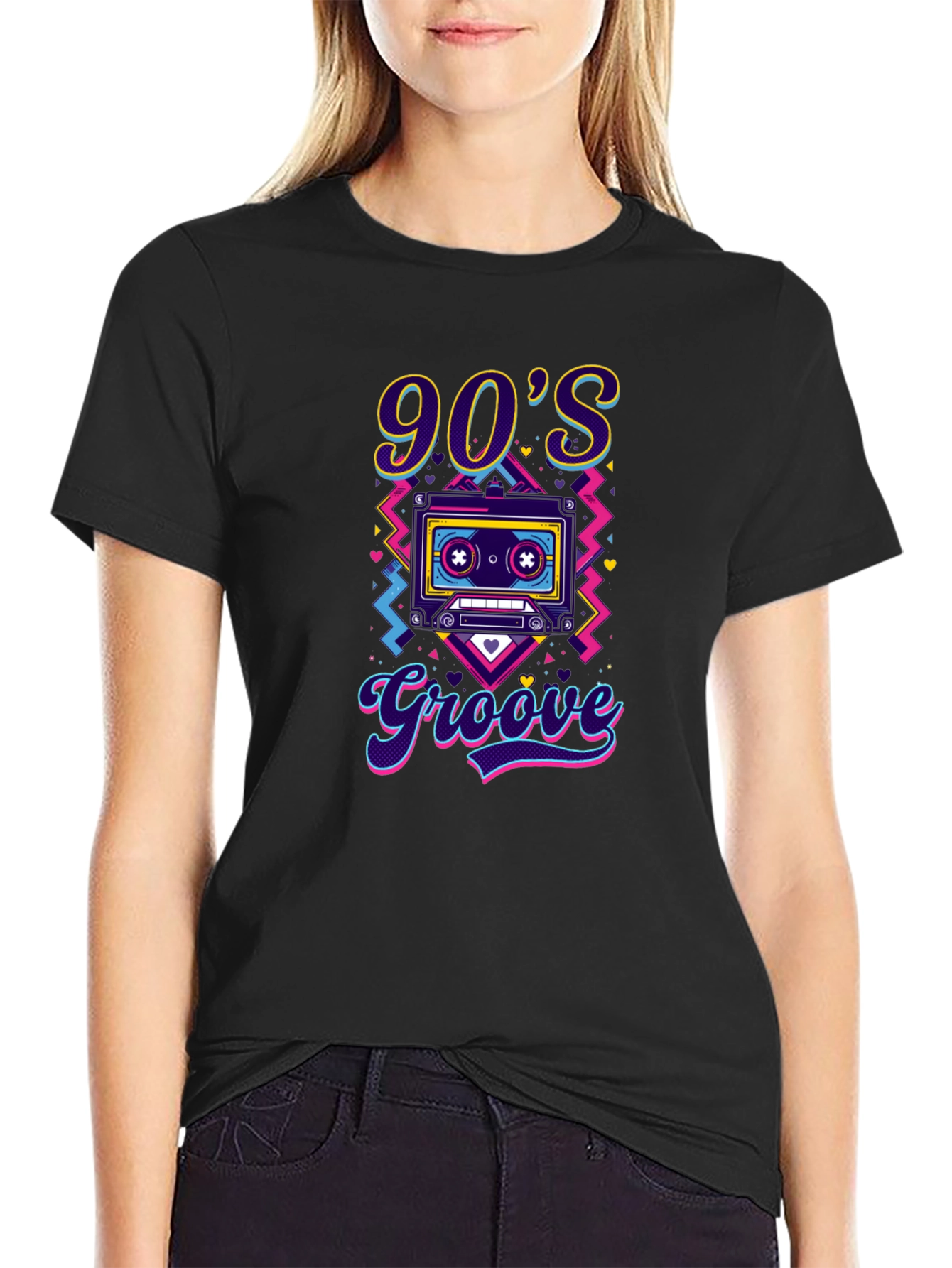 90s Groove T-Shirt - Retro Cassette Tape Design