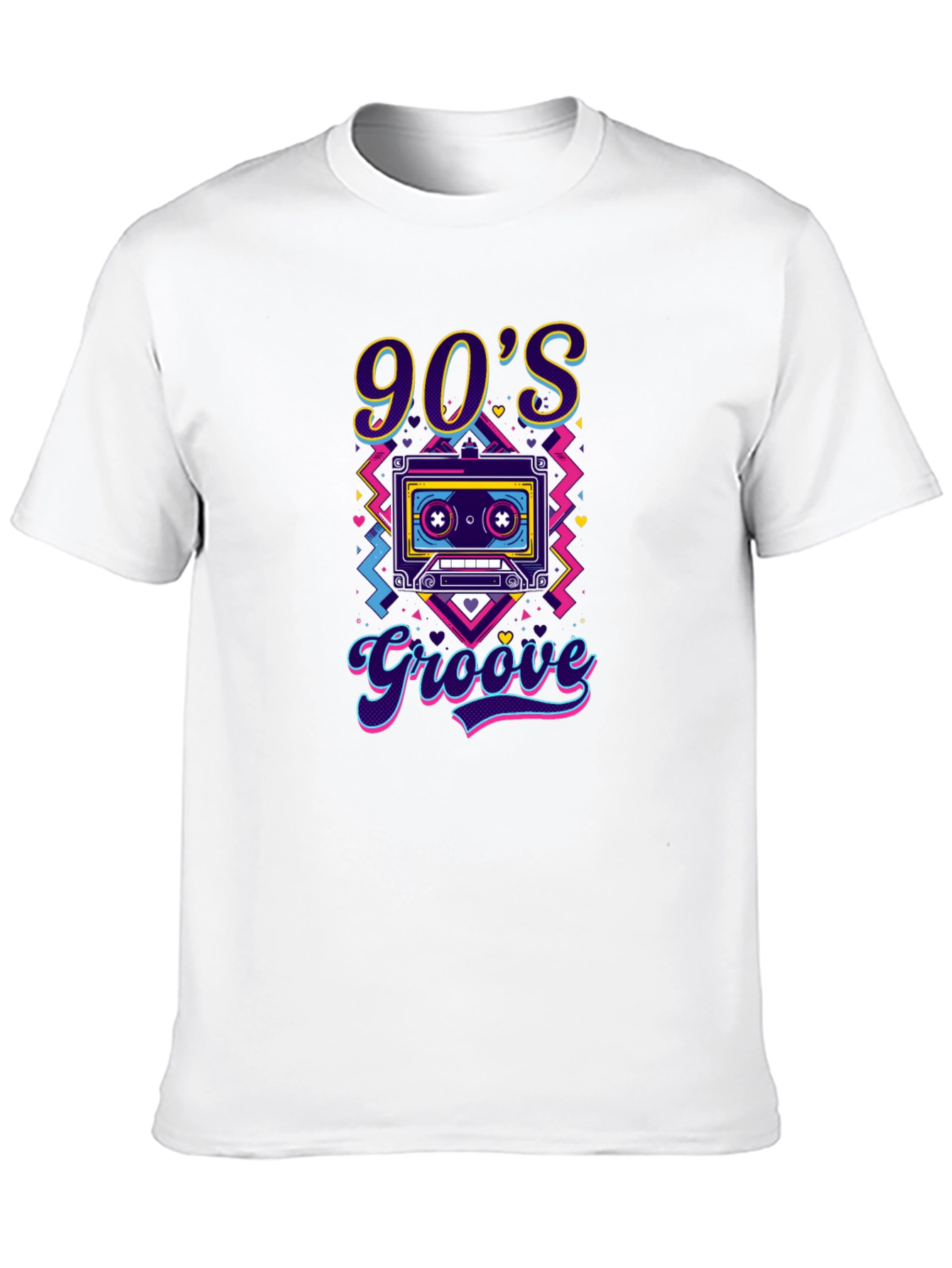 90s Groove T-Shirt - Retro Cassette Tape Design