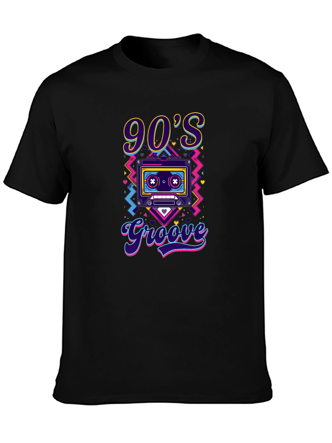 90s Groove T-Shirt - Retro Cassette Tape Design