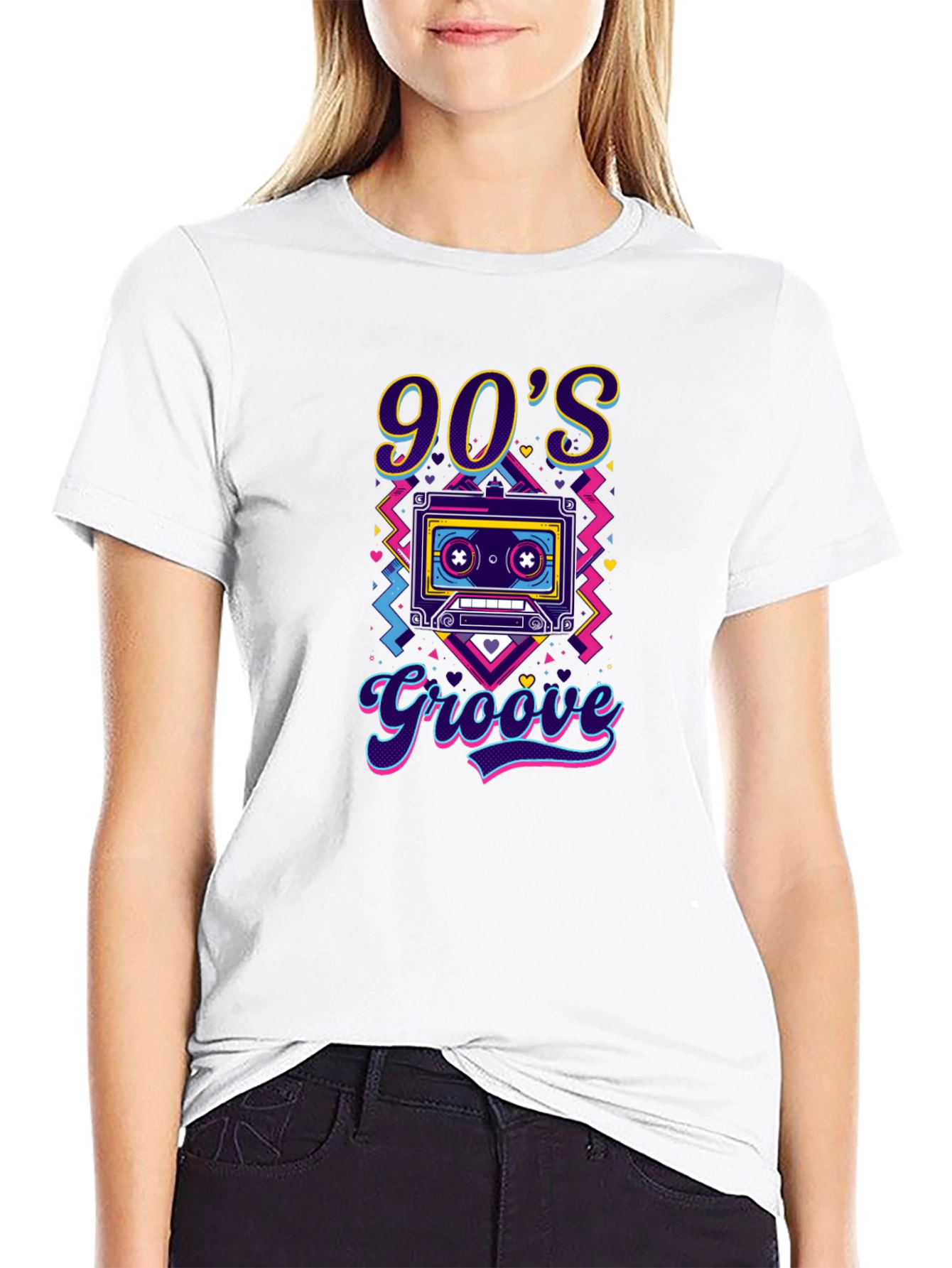 90s Groove T-Shirt - Retro Cassette Tape Design