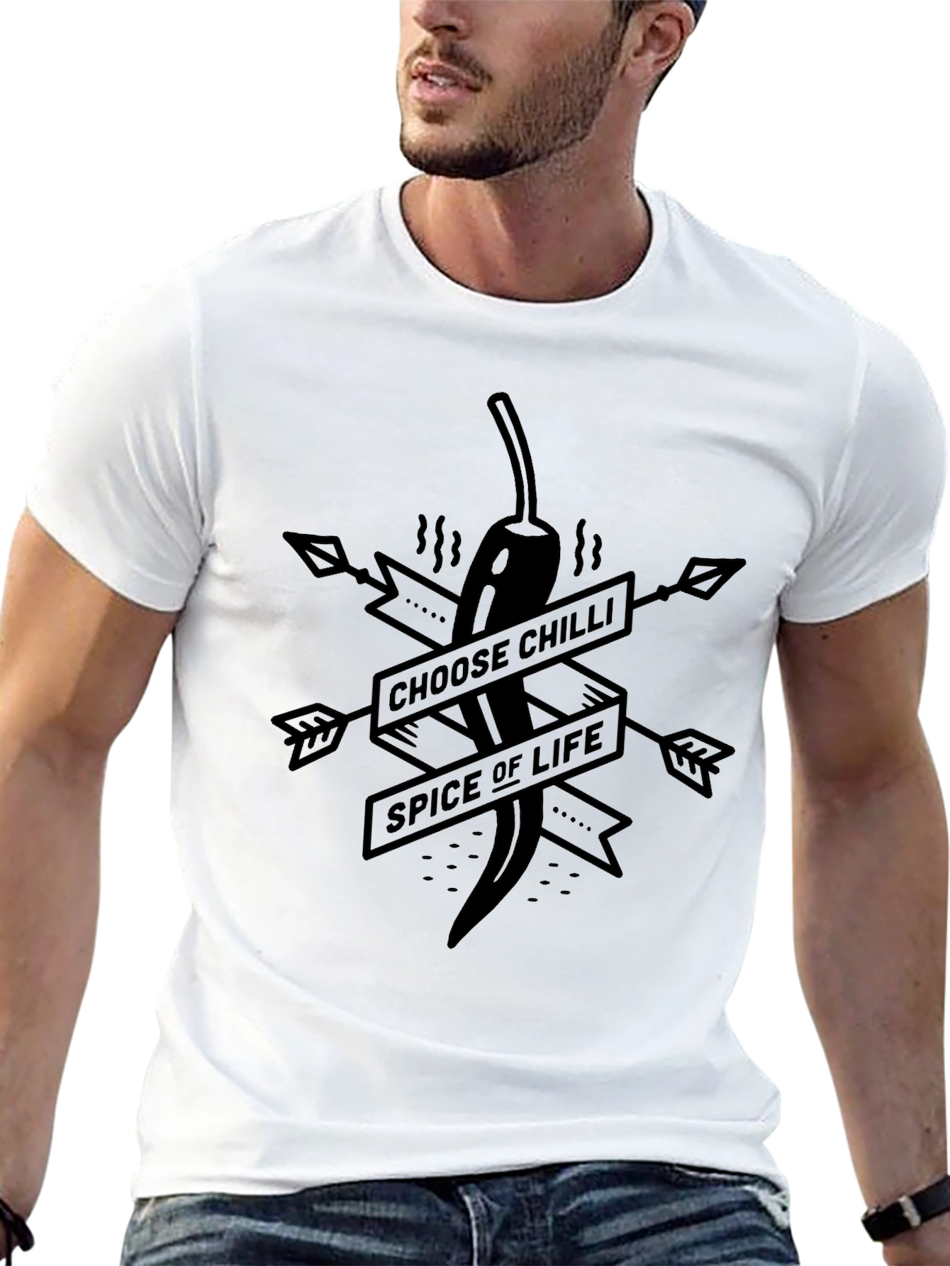 Choose Chilli Spice of Life T-Shirt - Black