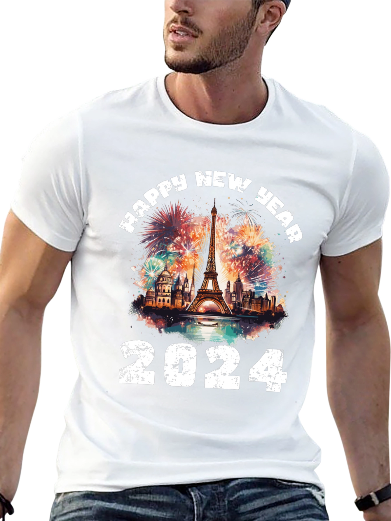 Happy New Year 2024 Paris T-Shirt