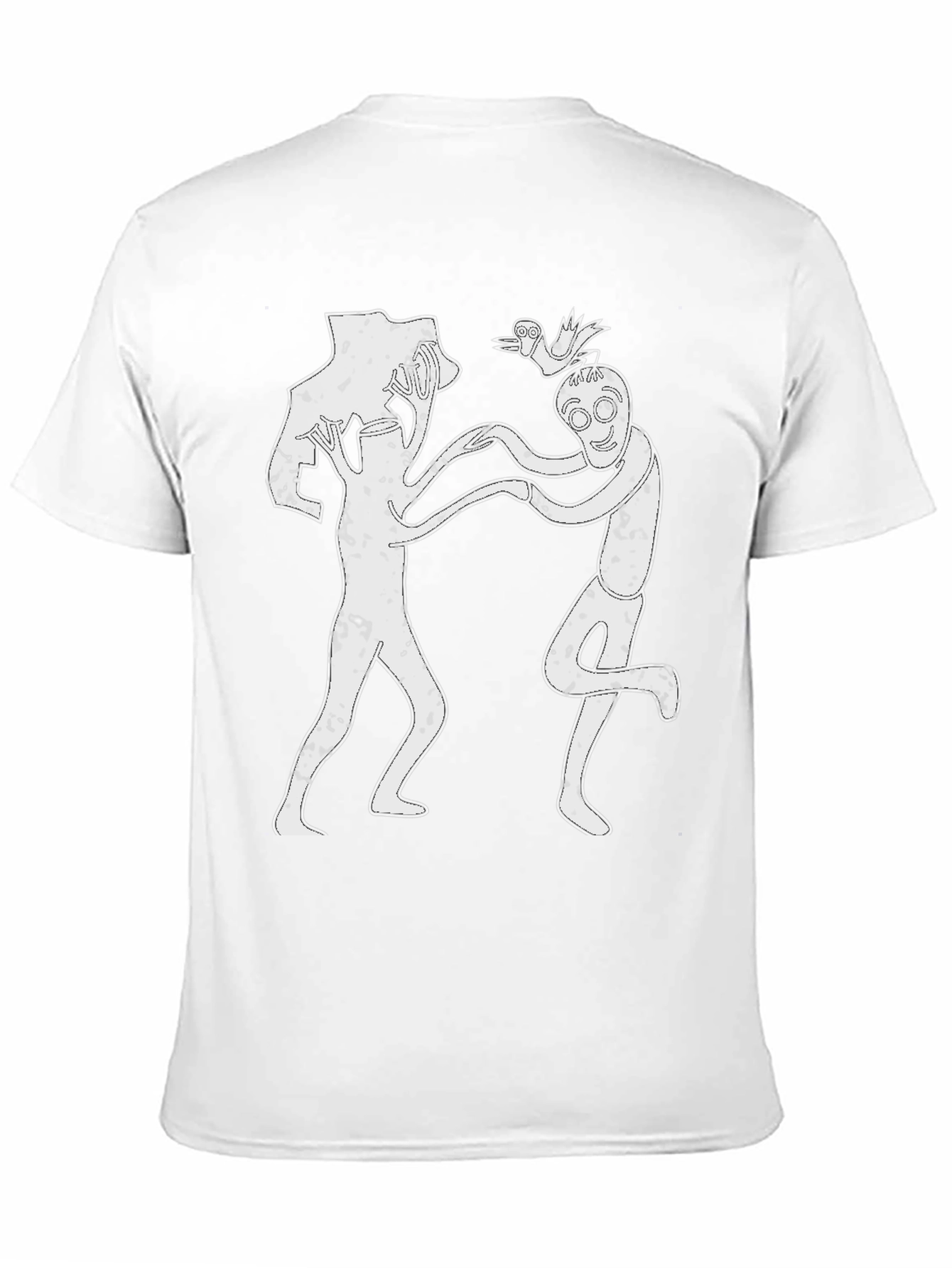 Abstract Dancing Figures Black T-Shirt