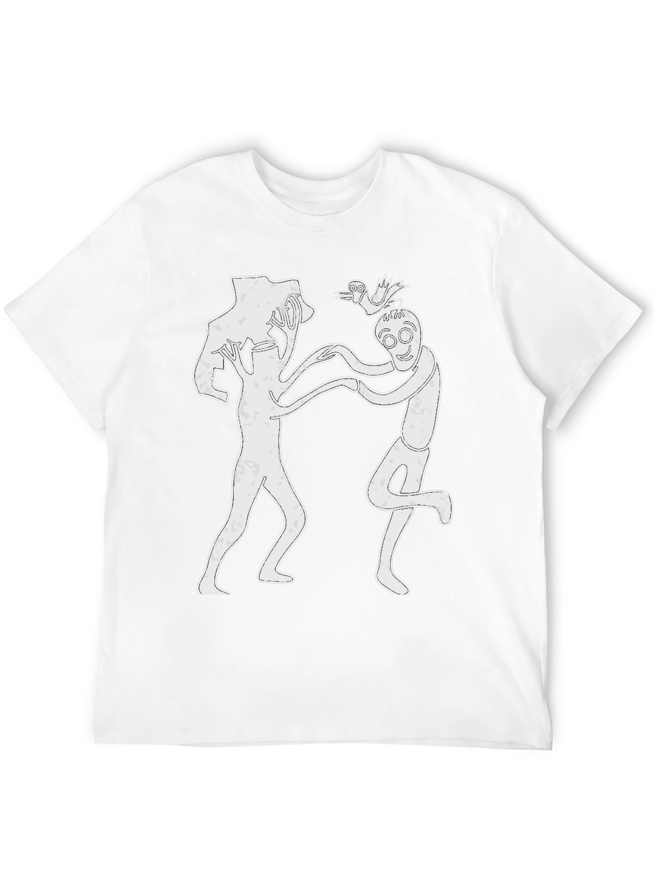 Abstract Dancing Figures Black T-Shirt
