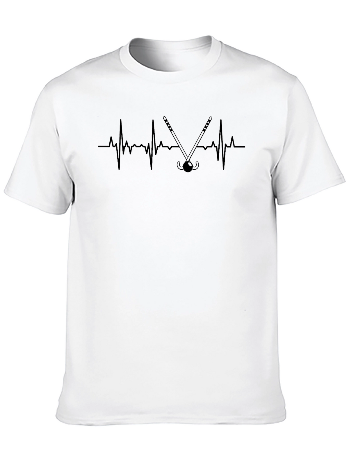 Hockey Heartbeat T-Shirt - Sporty Graphic Tee