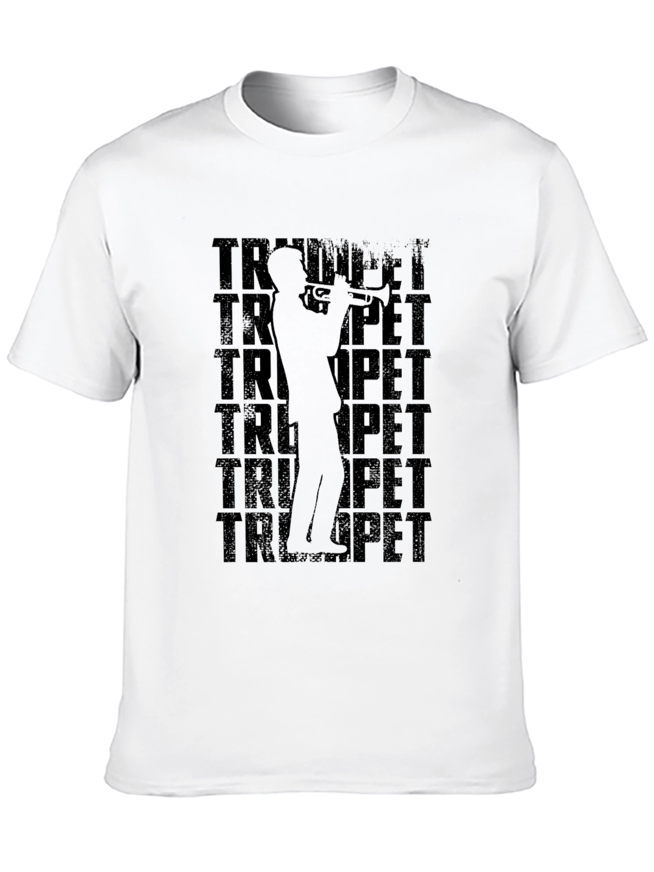 Trumpet Player Graphic Black T-Shirt