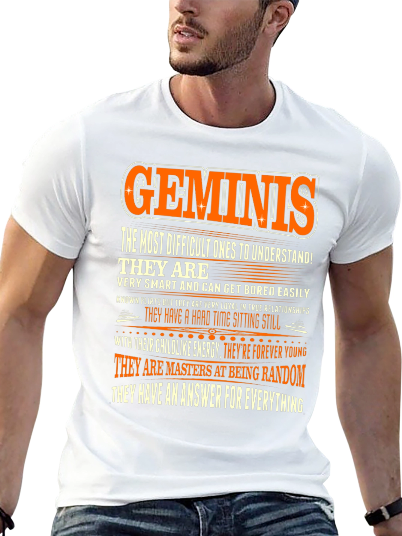 Gemini Zodiac T-Shirt - Random & Smart