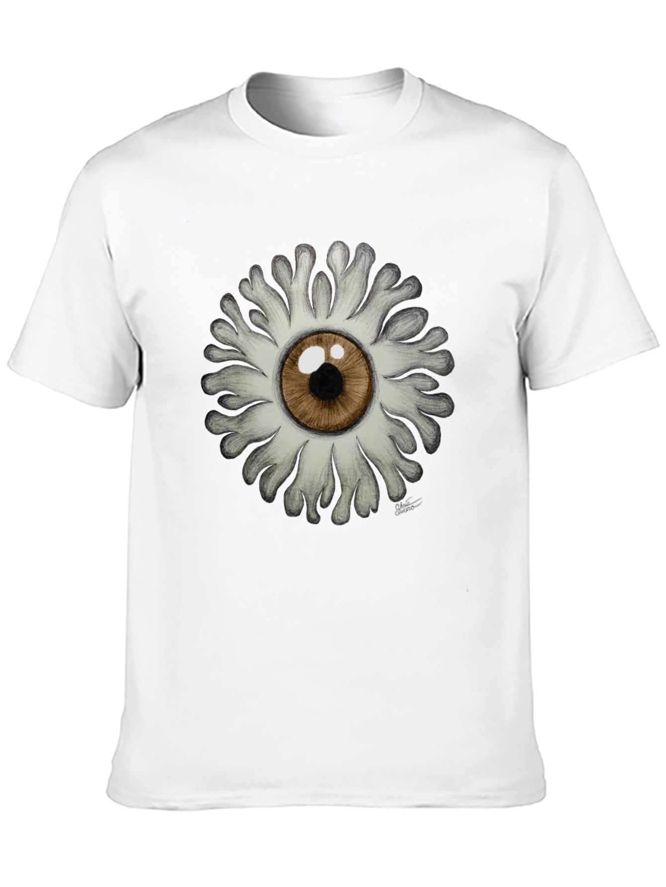 Eye Flower Graphic T-Shirt - Unique Design!