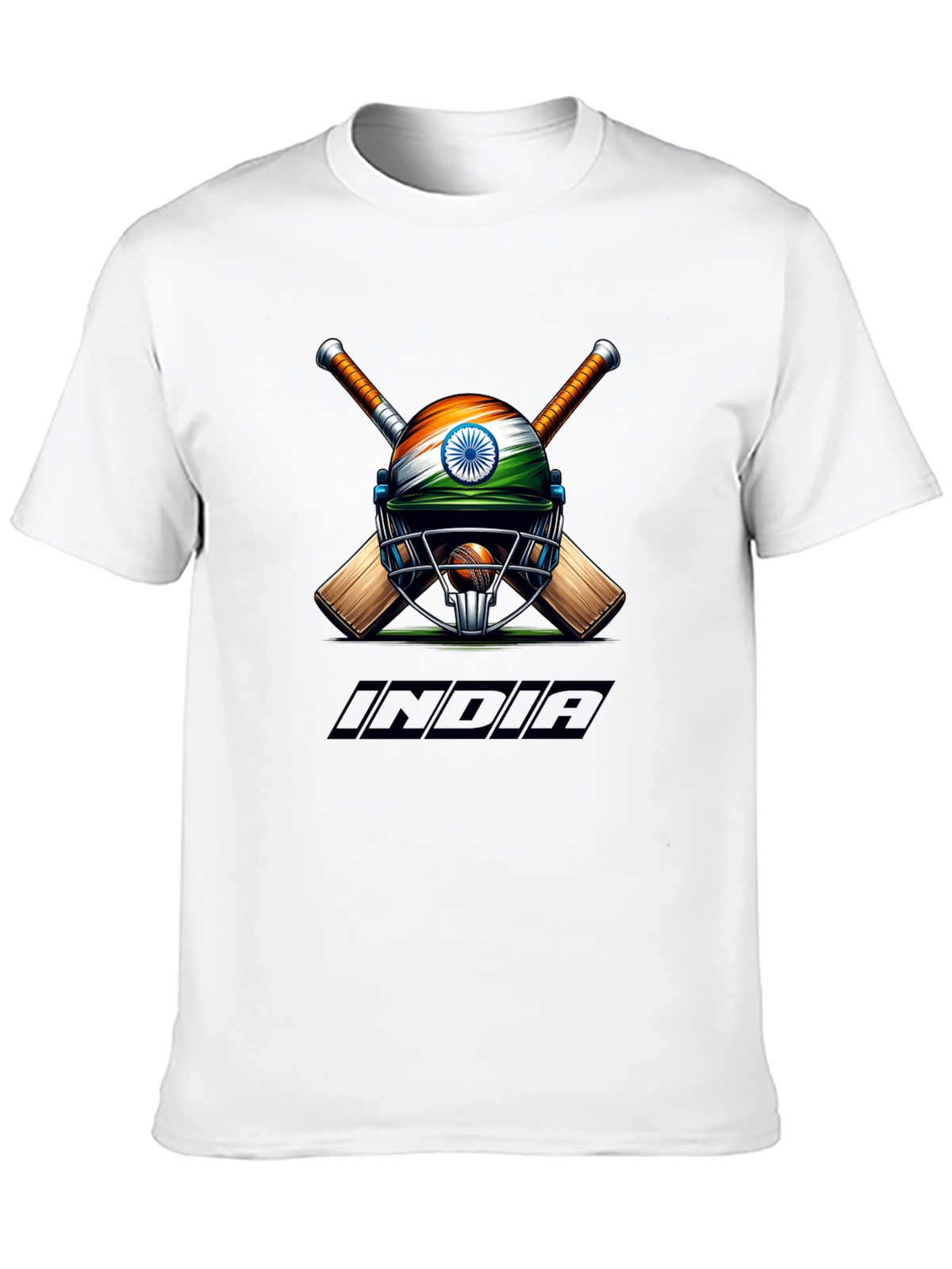 India Cricket Graphic Tee - Black T-Shirt