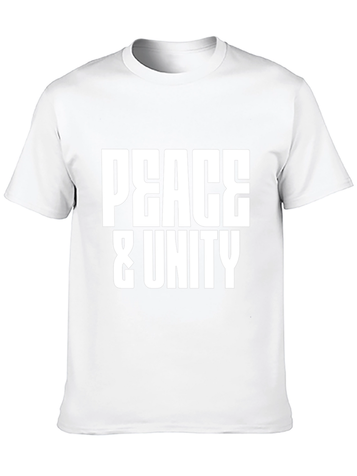 Peace & Unity Graphic T-Shirt - Stylish Black Tee