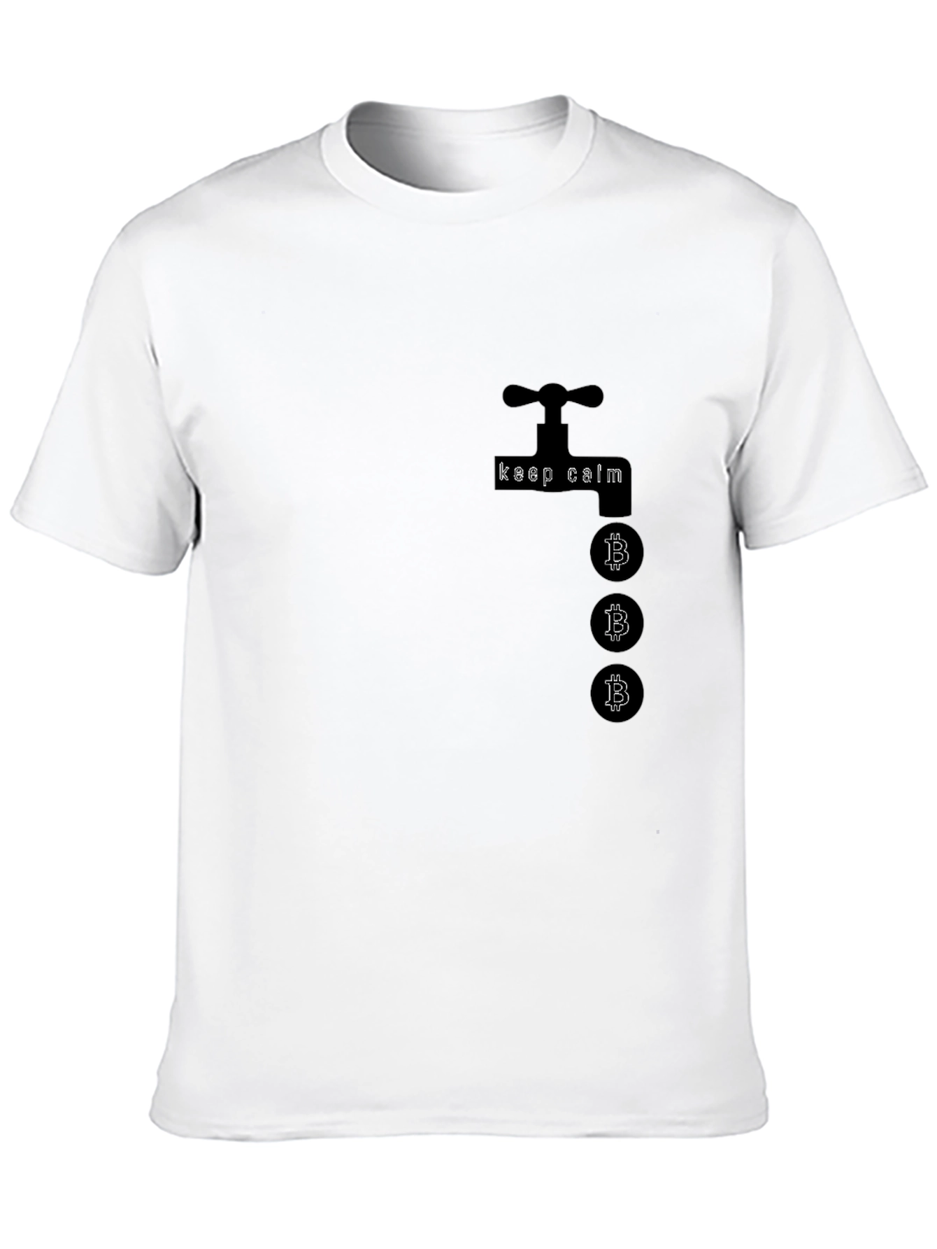 Bitcoin Faucet T-Shirt - Keep Calm Crypto Tee