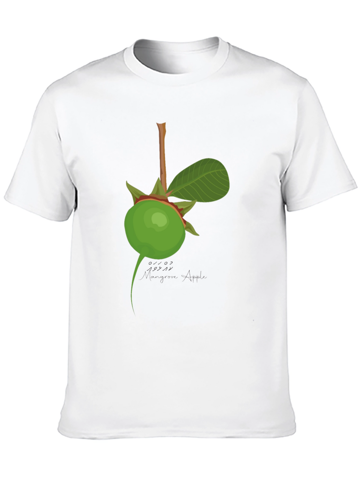 Margarine Apple Graphic Black T-Shirt