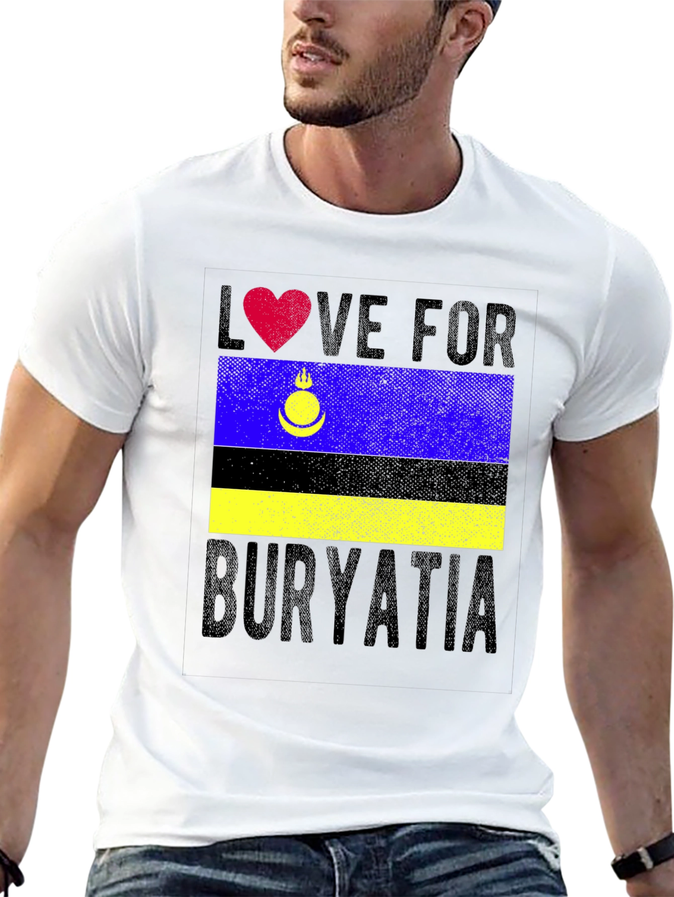 Buryatia Love T-Shirt - Flag Pride Tee