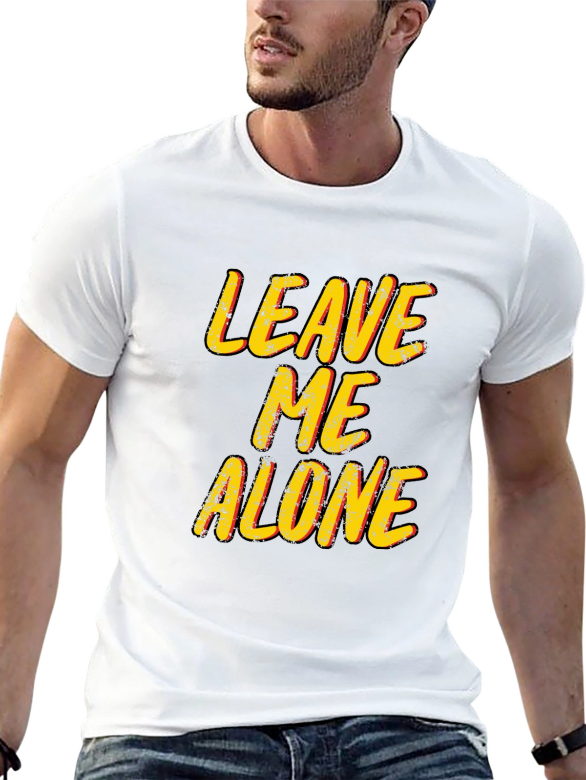Leave Me Alone T-Shirt - Black Graphic Tee