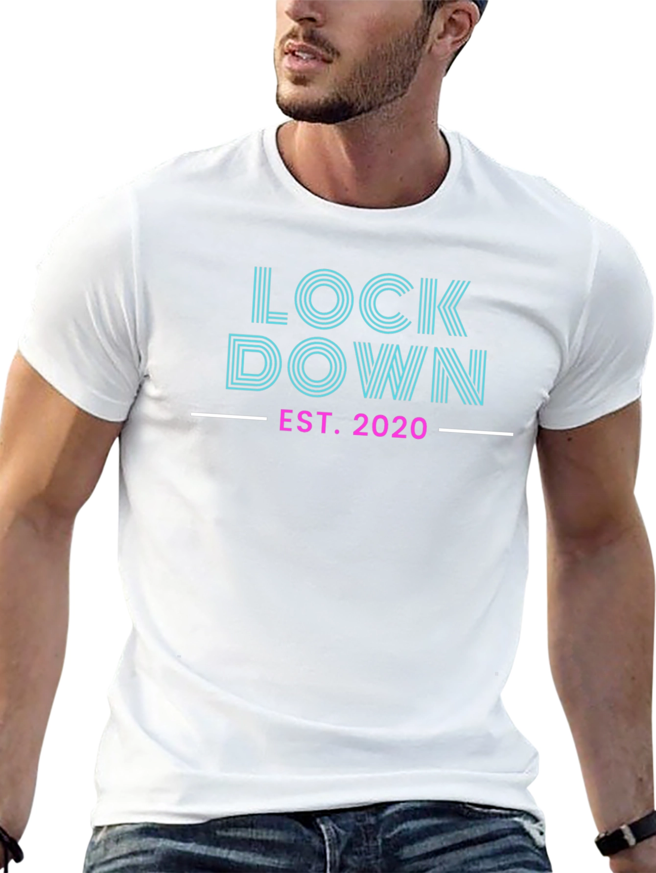 Lockdown 2020 Graphic Tee - Stylish Quarantine T-Shirt