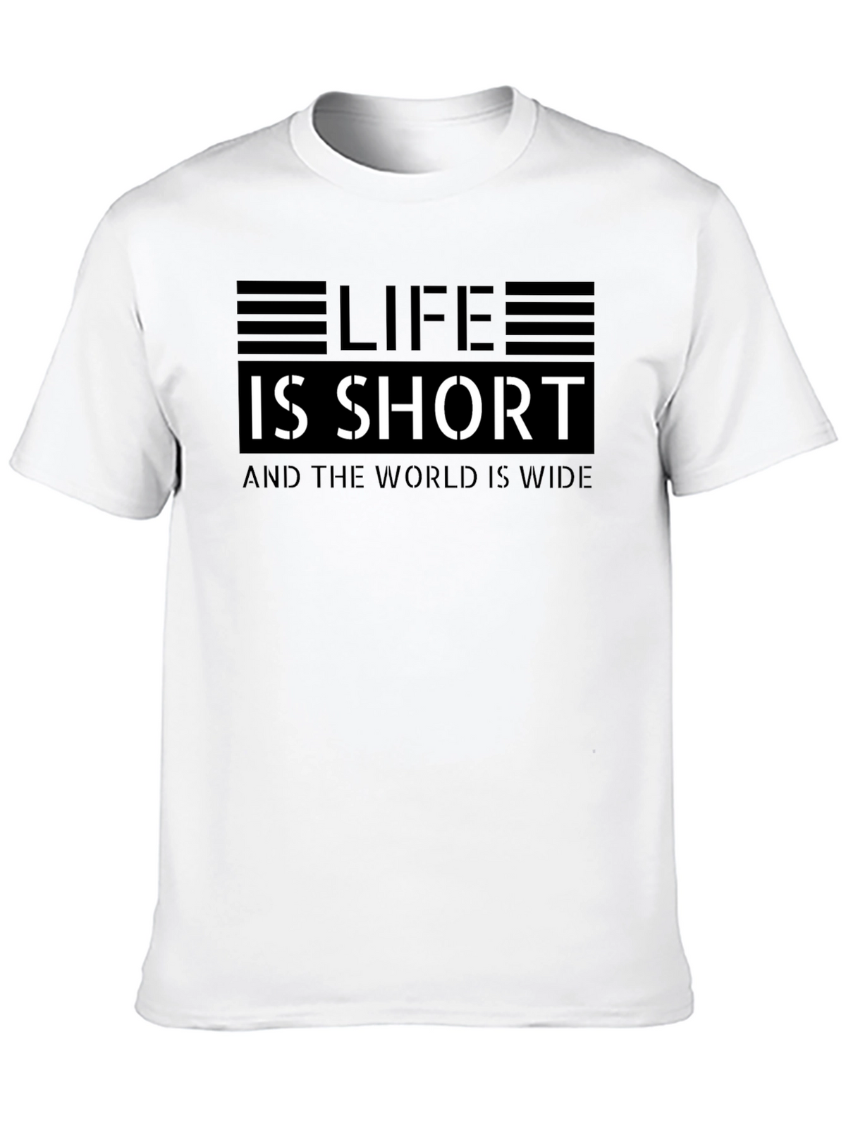 Life is Short Graphic Tee - Black
