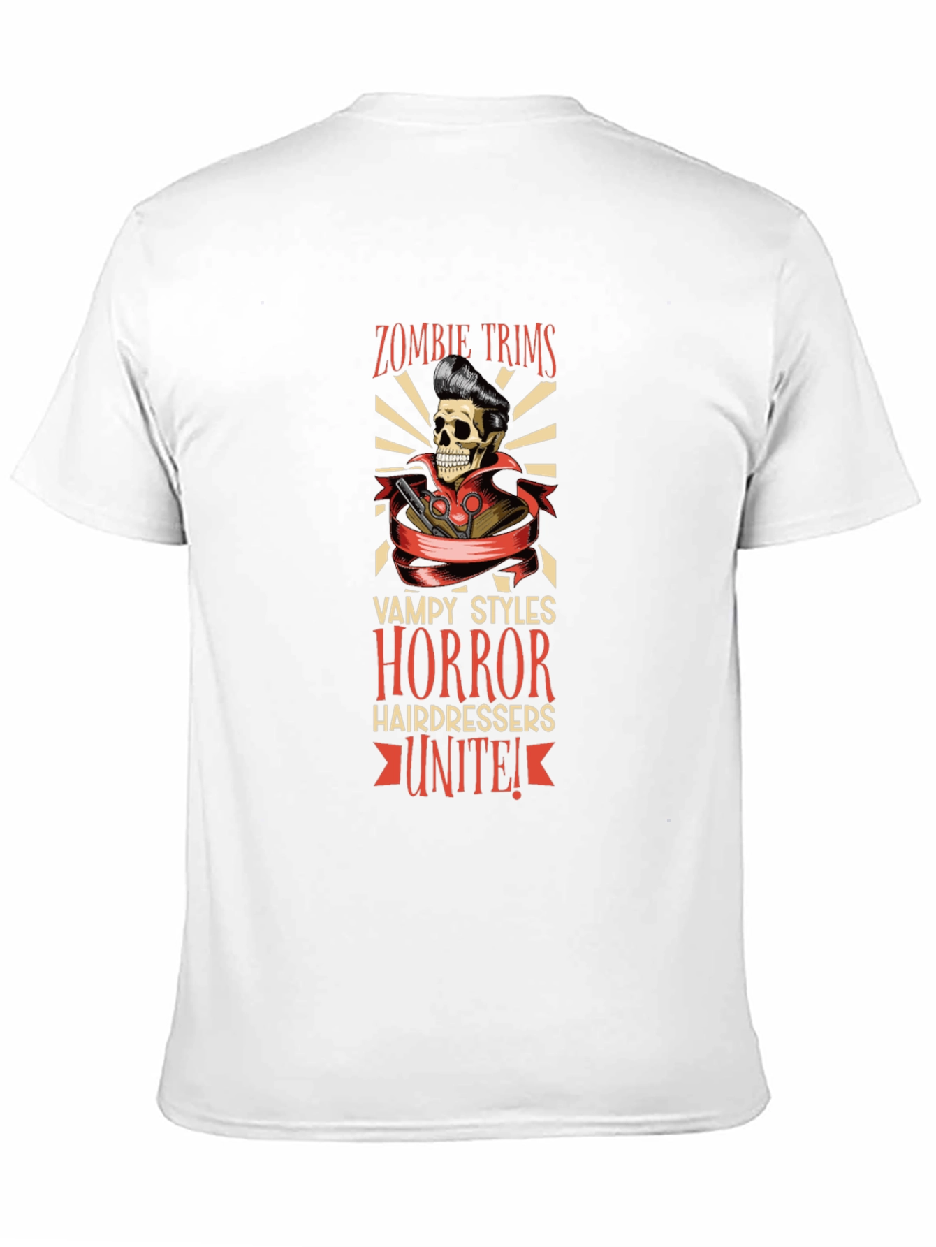 Zombie Trims Horror Hairdressers T-Shirt