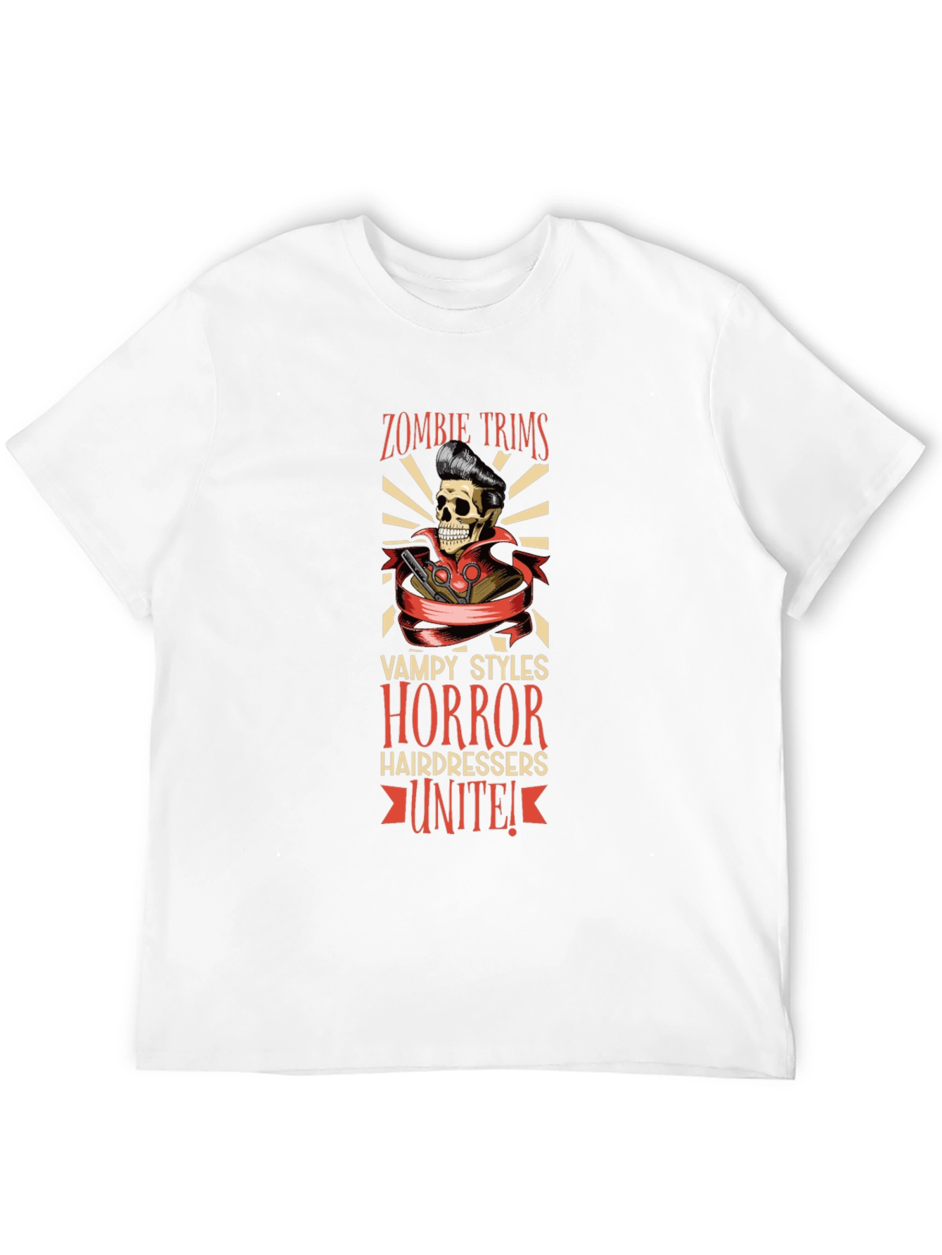 Zombie Trims Horror Hairdressers T-Shirt