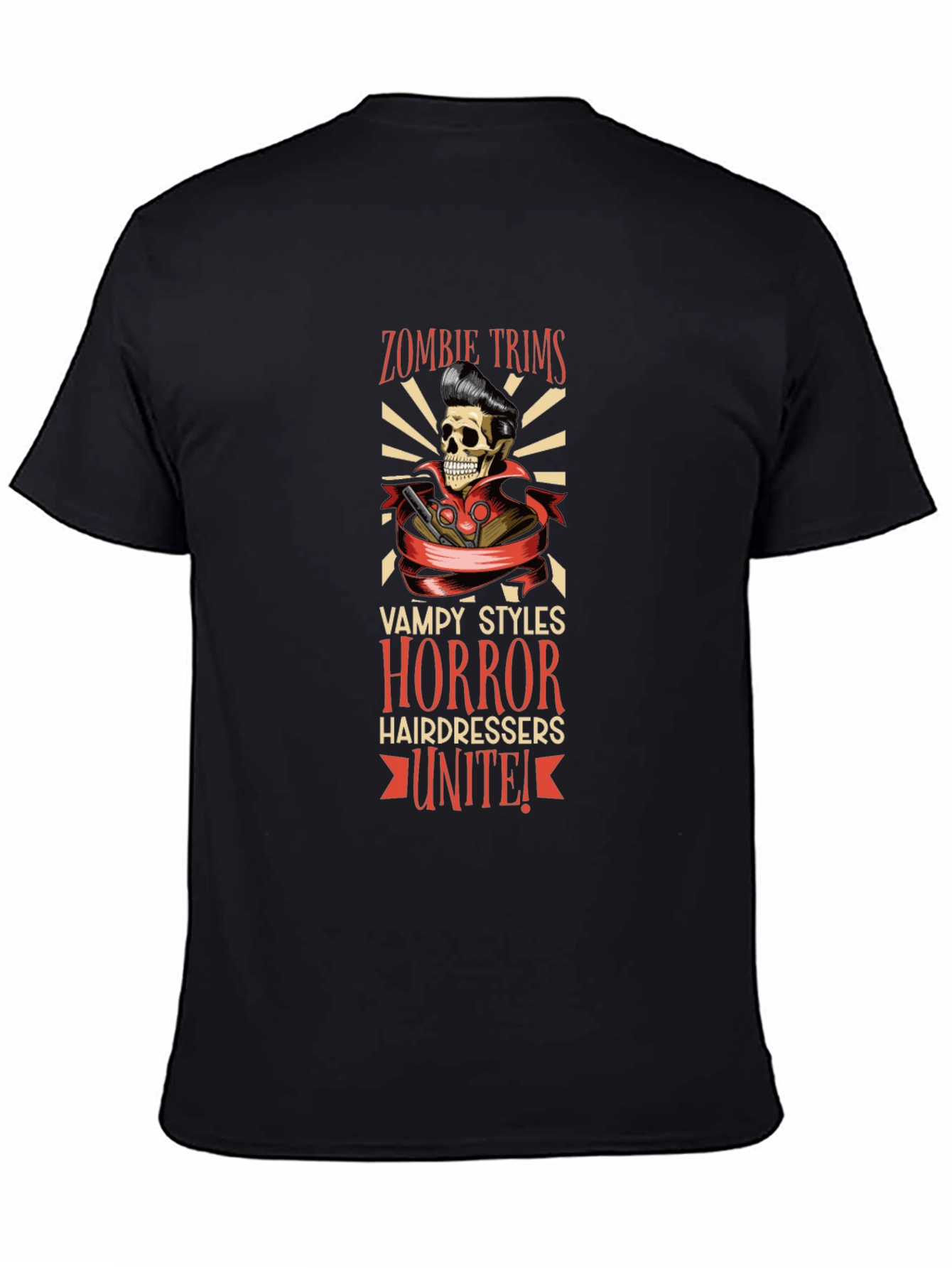 Zombie Trims Horror Hairdressers T-Shirt