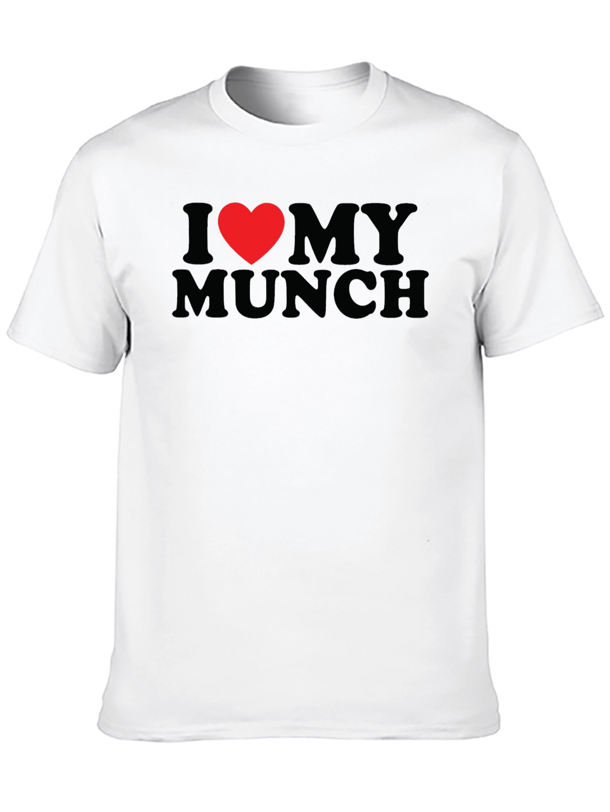 I Heart My Munch T-Shirt - Black Graphic Tee