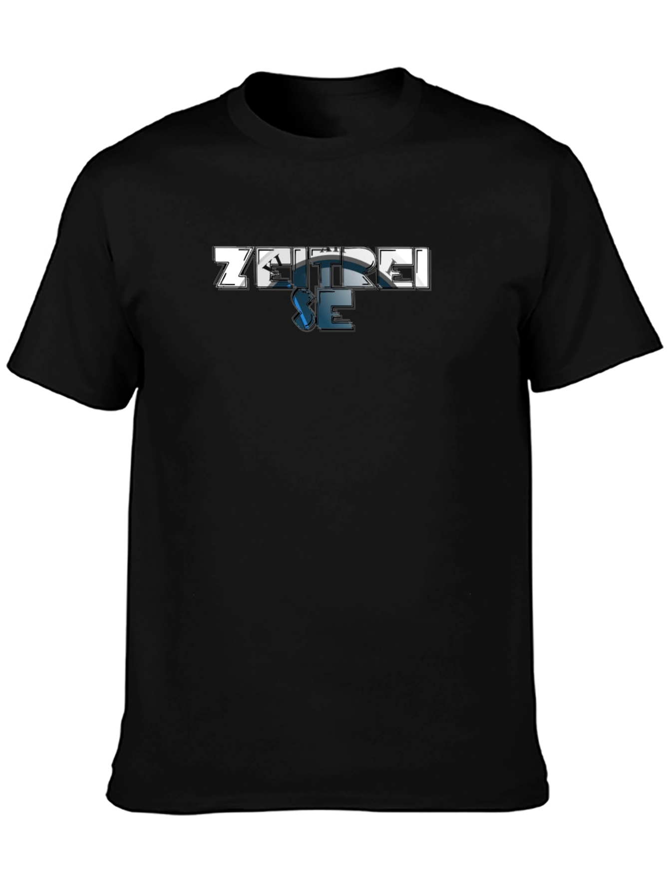 Zeitrei.se Black Graphic Tee