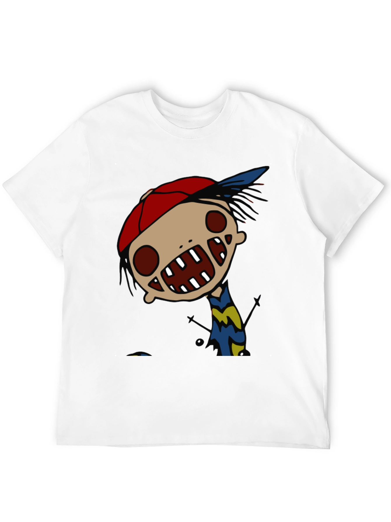 Cartoon Character Graphic Black Tee
