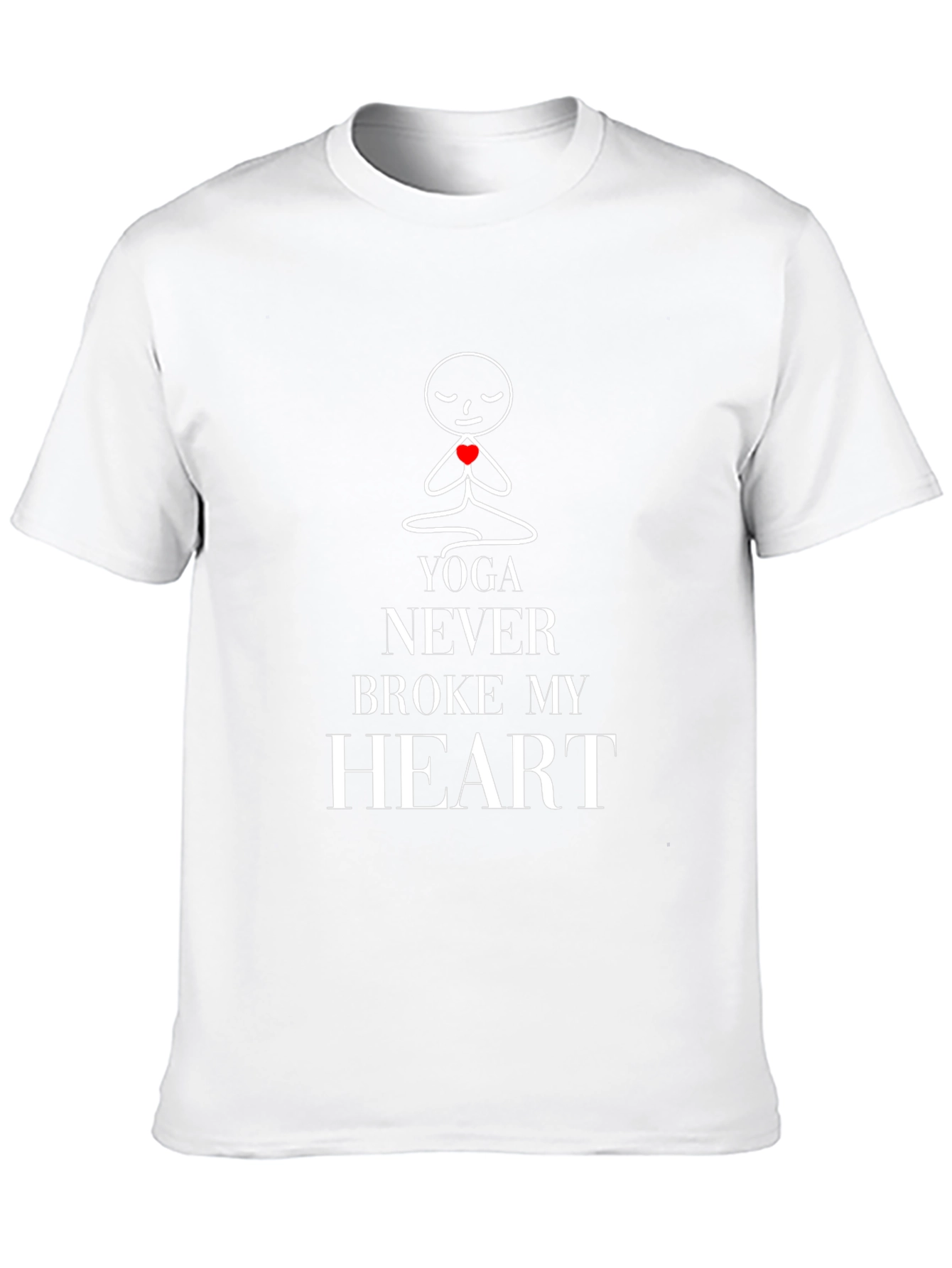 Yoga Never Broke My Heart Graphic Tee