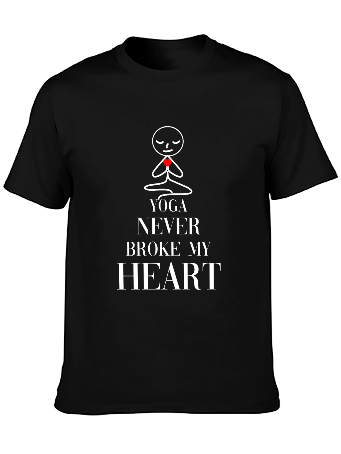 Yoga Never Broke My Heart Graphic Tee