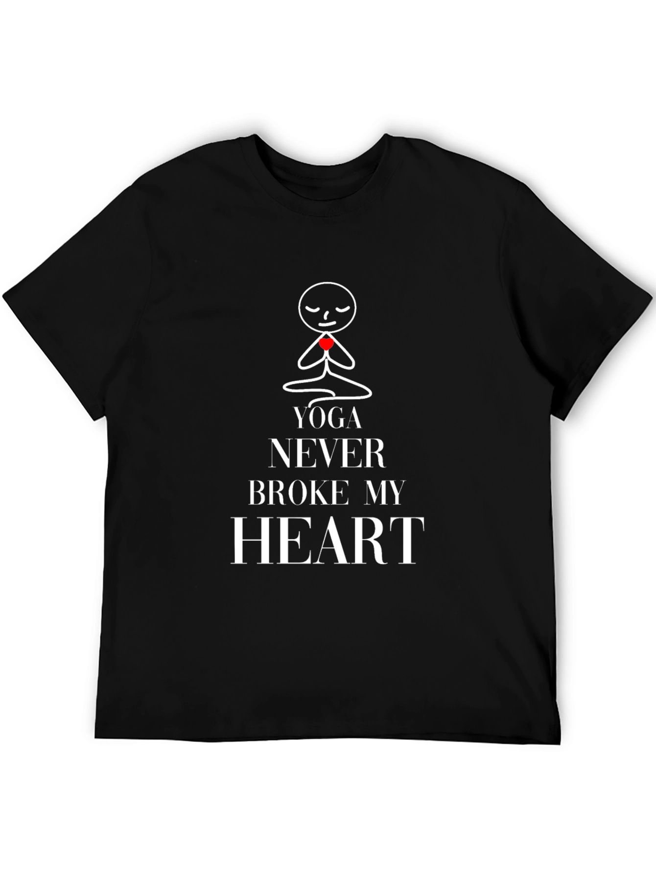 Yoga Never Broke My Heart Graphic Tee