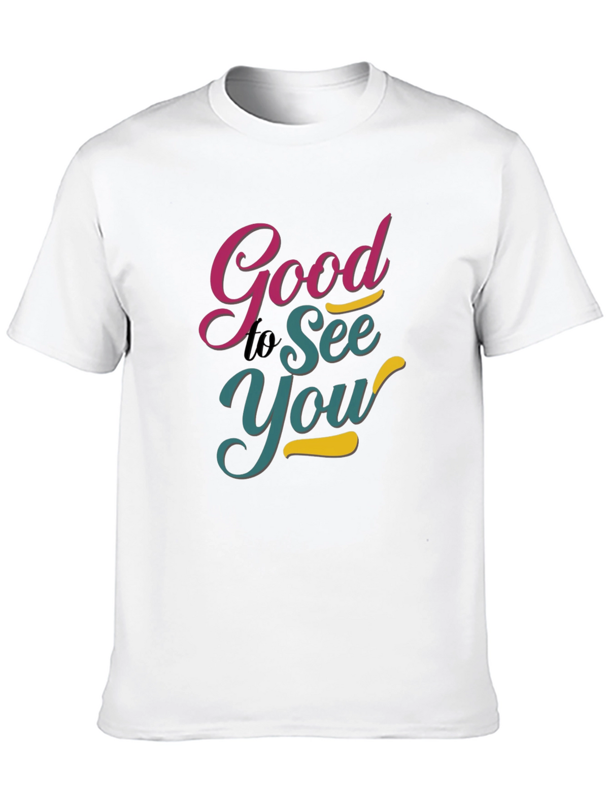 Good to See You Black Graphic Tee