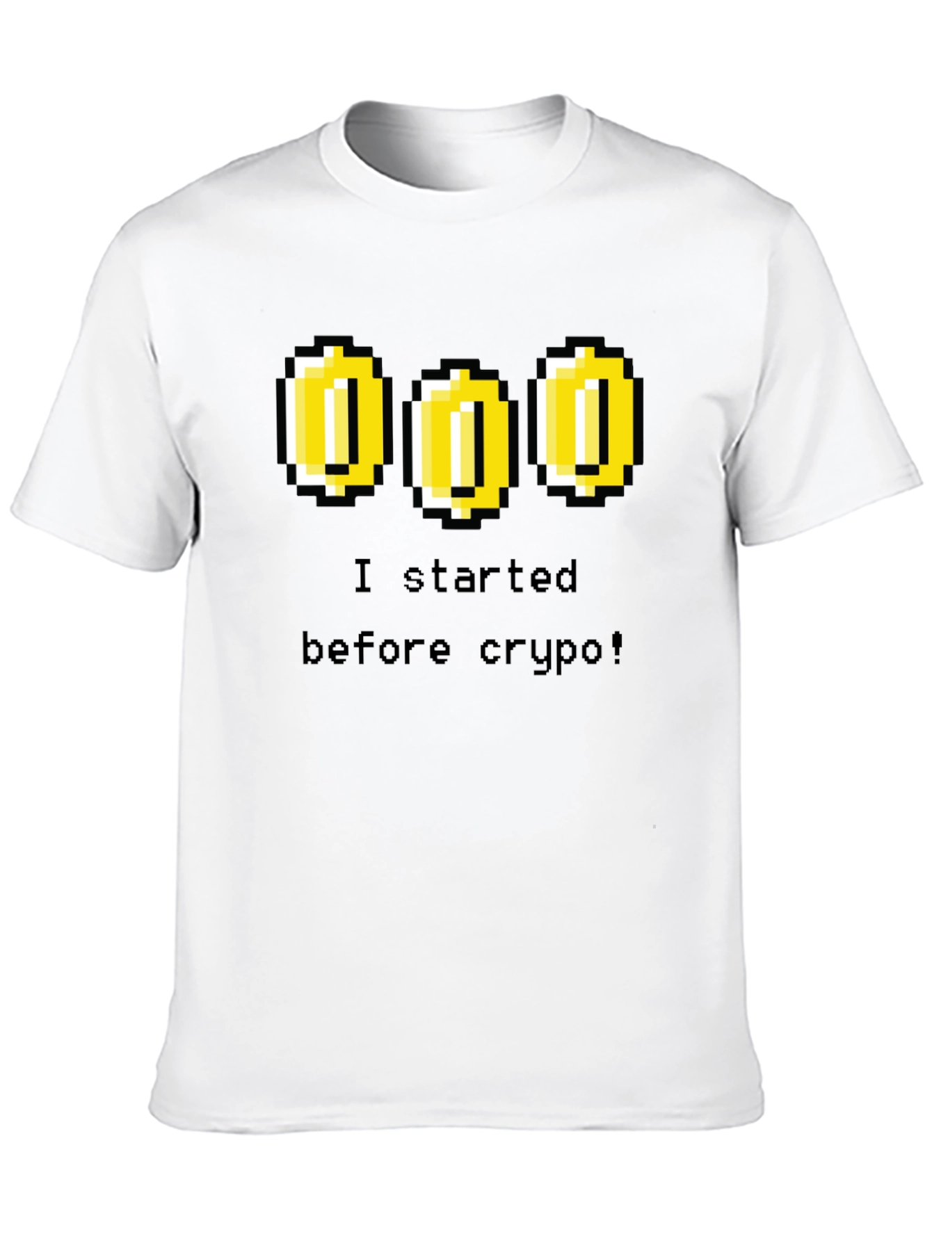 Retro Gamer Tee - I Started Before Crypto