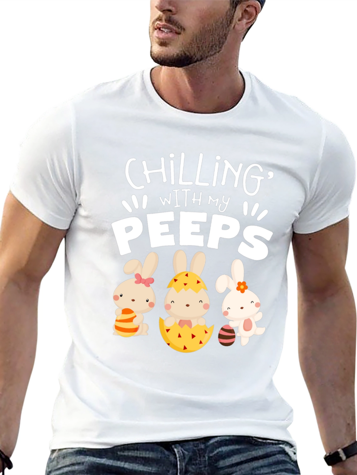 Chilling With My Peeps Easter T-Shirt