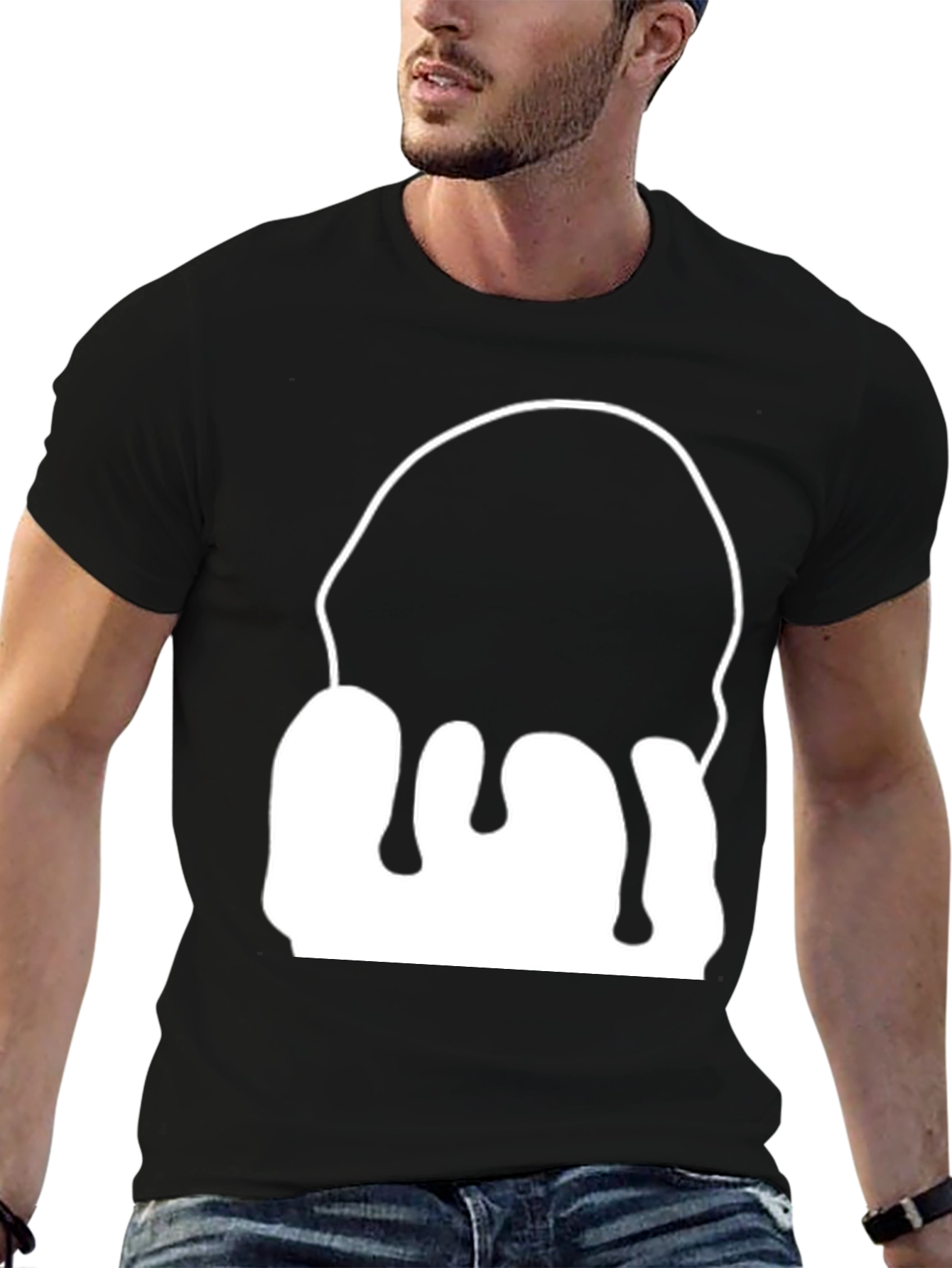 Abstract Drip Graphic T-Shirt - Modern Art Tee