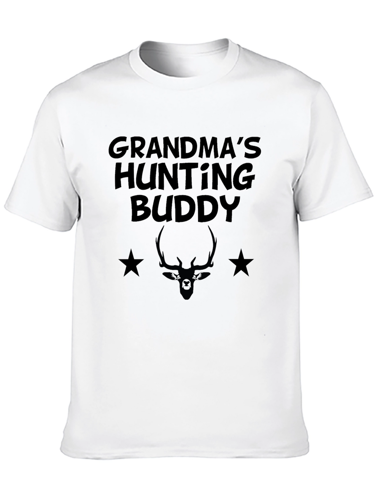 Grandmas Hunting Buddy Black T-Shirt